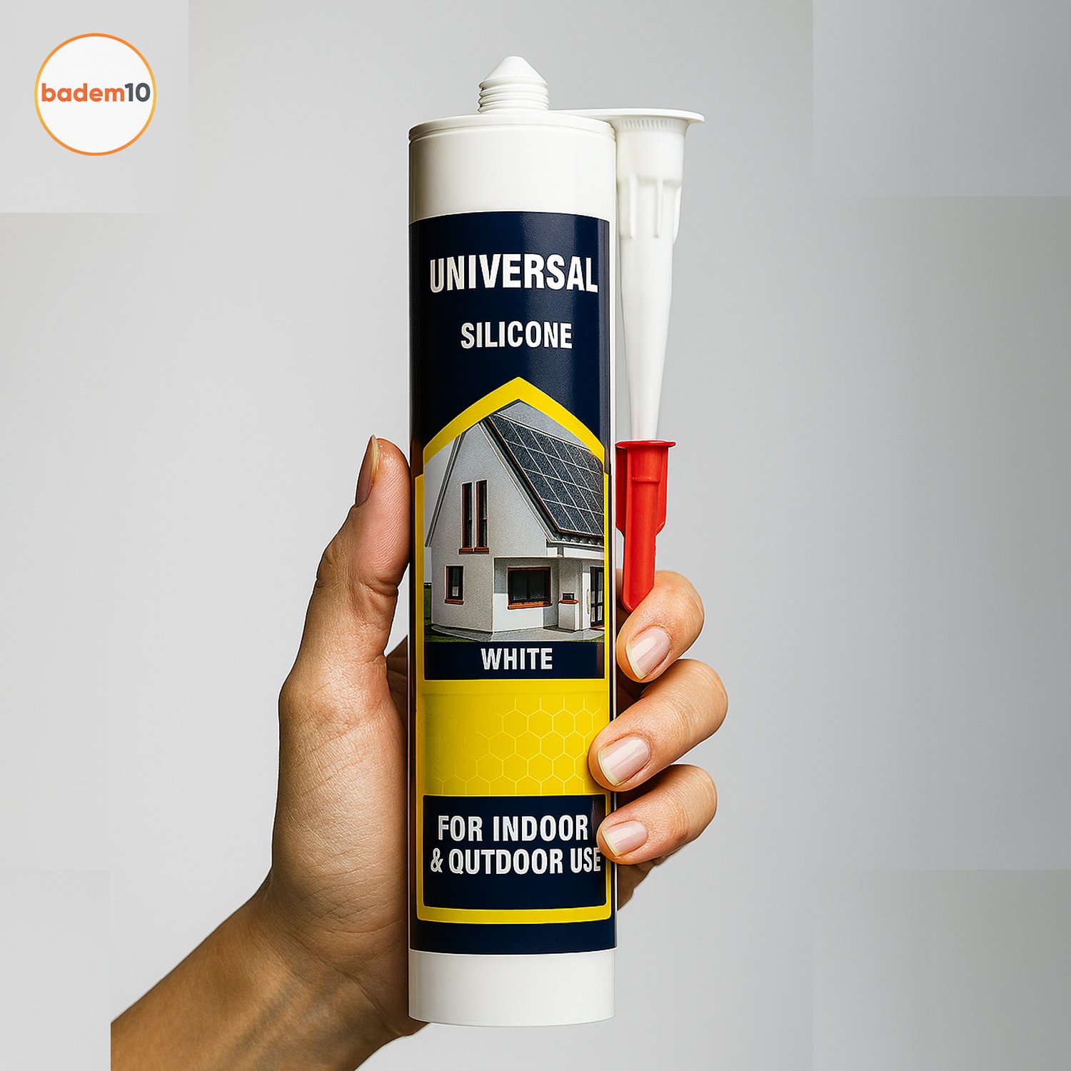 Genel Amaçlı Beyaz Universal Silikon 280 ml İç Dış Mekan Kapı Pencere Uygun Su Geçirmez Sızdırmazlık