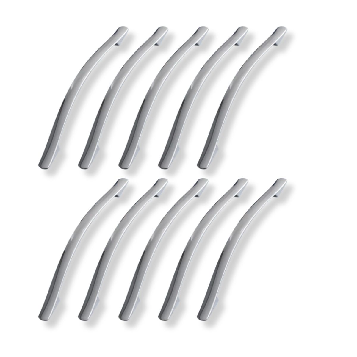 Elif Krom Metal 10 ADET Kulp 160 mm-16 cm Mobilya Çekmece Mutfak Dolap Kapak Kulpları Kulbu Kulpu