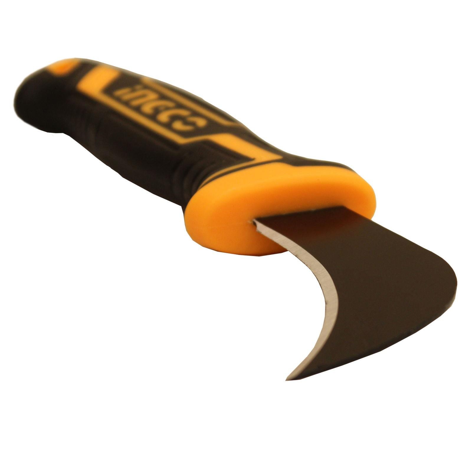 Aşı Bıçağı Profesyonel Çelik Eğri Uçlu Bağ Aşı Çakısı 180 mm İzole Saplı Bıçak