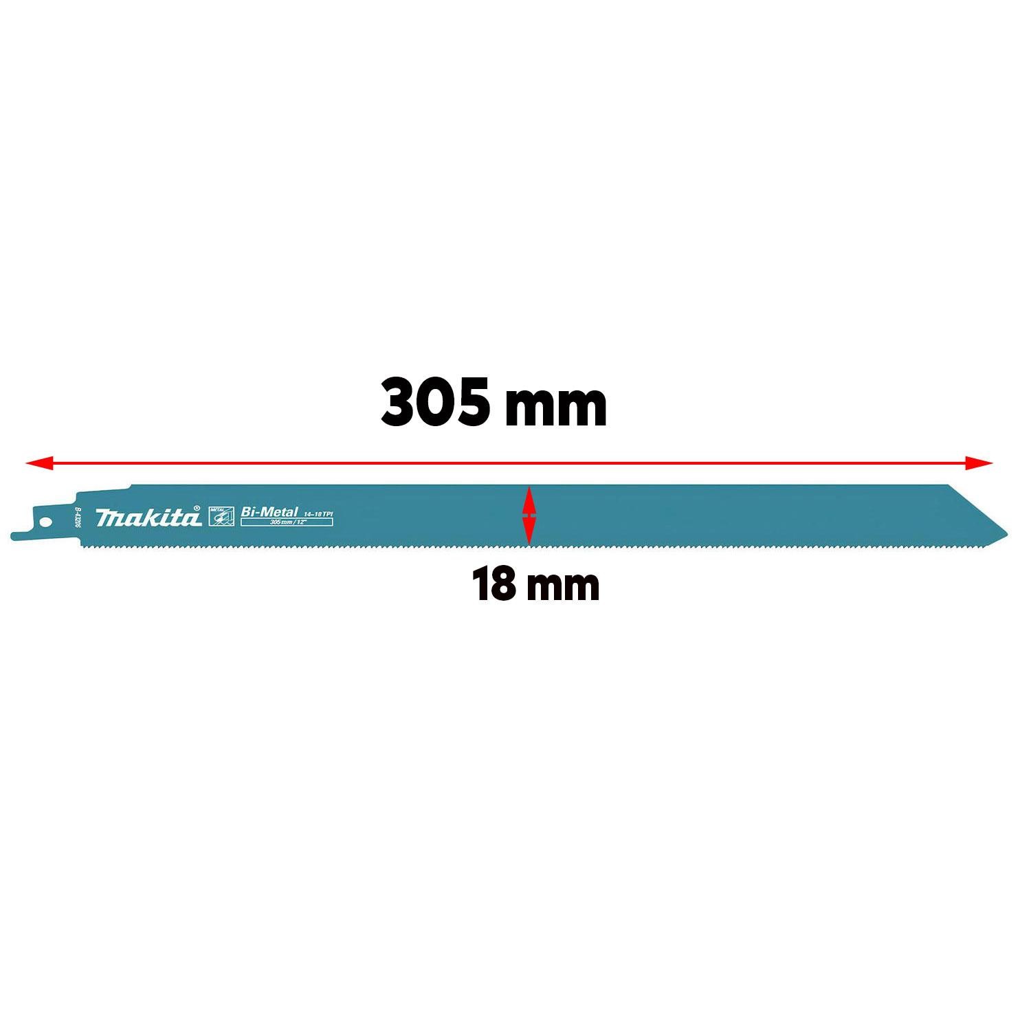 Makita Boru Profil Testere Bıçağı Metal Kılıç 305 mm Dekupaj Testere Bıçak B-43228 5 ADET