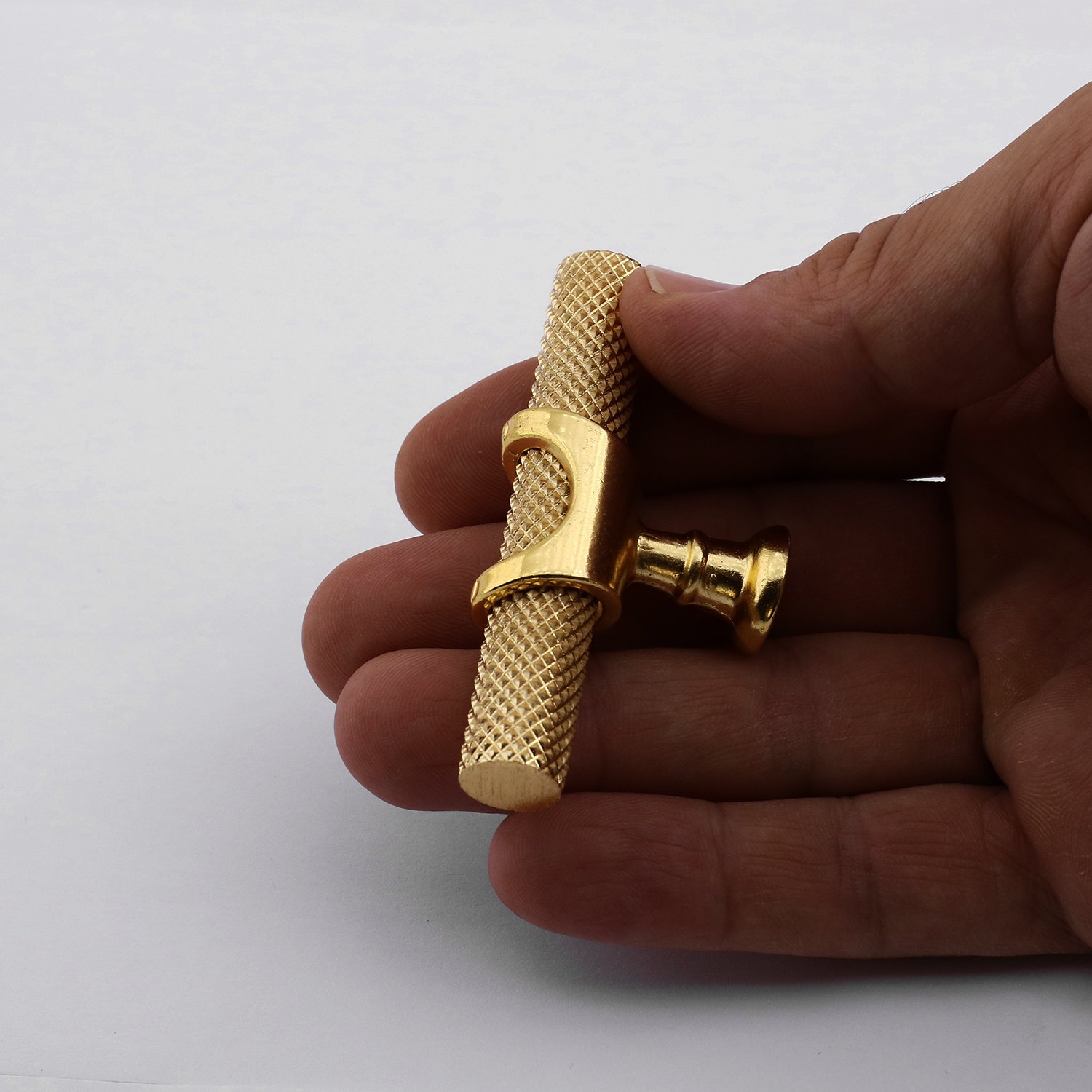 Tek Vidalı Tırtıklı Lüks Gold Düğme Metal Kulp Çekmece Mobilya Mutfak Dolabı Dolap Kulbu Kulplar