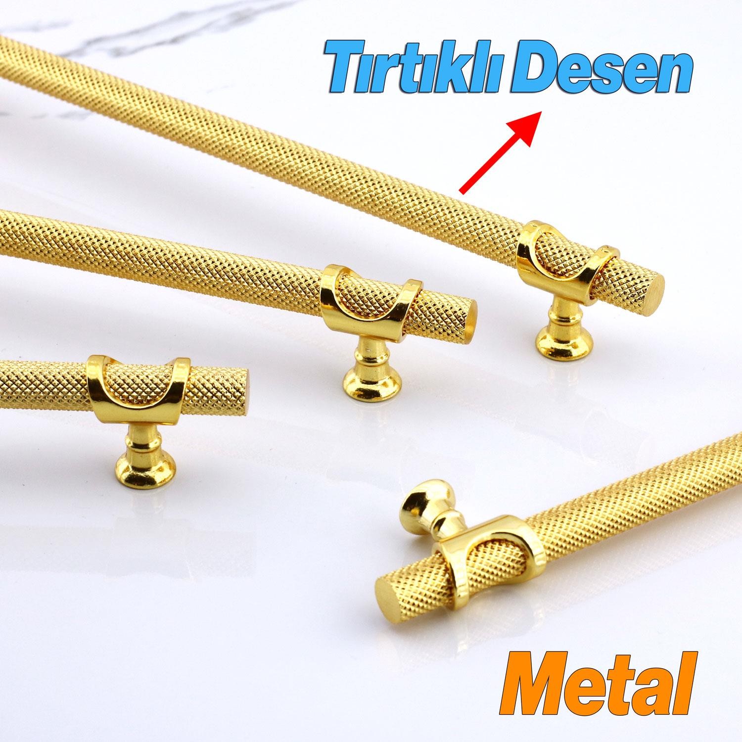 Arsin Gold Altın Metal Kulp 224 mm Mobilya Çekmece Mutfak Dolabı Dolap Kulpları Kulpu Kulpları