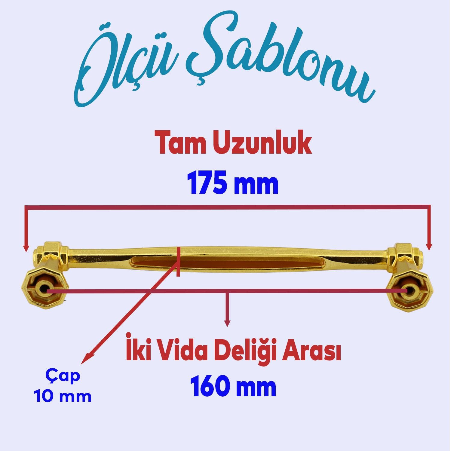 Sütun Mobilya Mutfak Dolabı Ayder Çekmece Dolap Kapak Kulpu Düz Metal Kulp Kulbu Kulpu 160 mm Altın