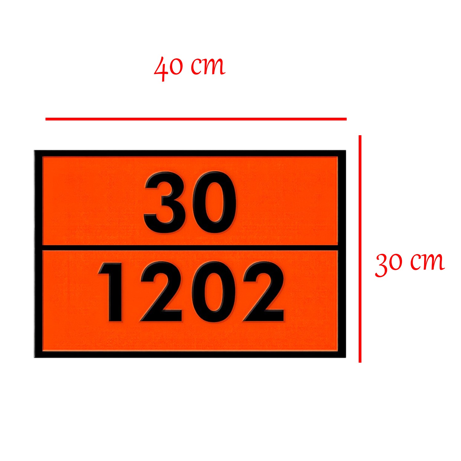 Metal 40x30 cm Levha (1 Çift) 30-1202 Tehlikeli Madde Belirtme Petrol Rafine Dizel Mazot Uyarısı