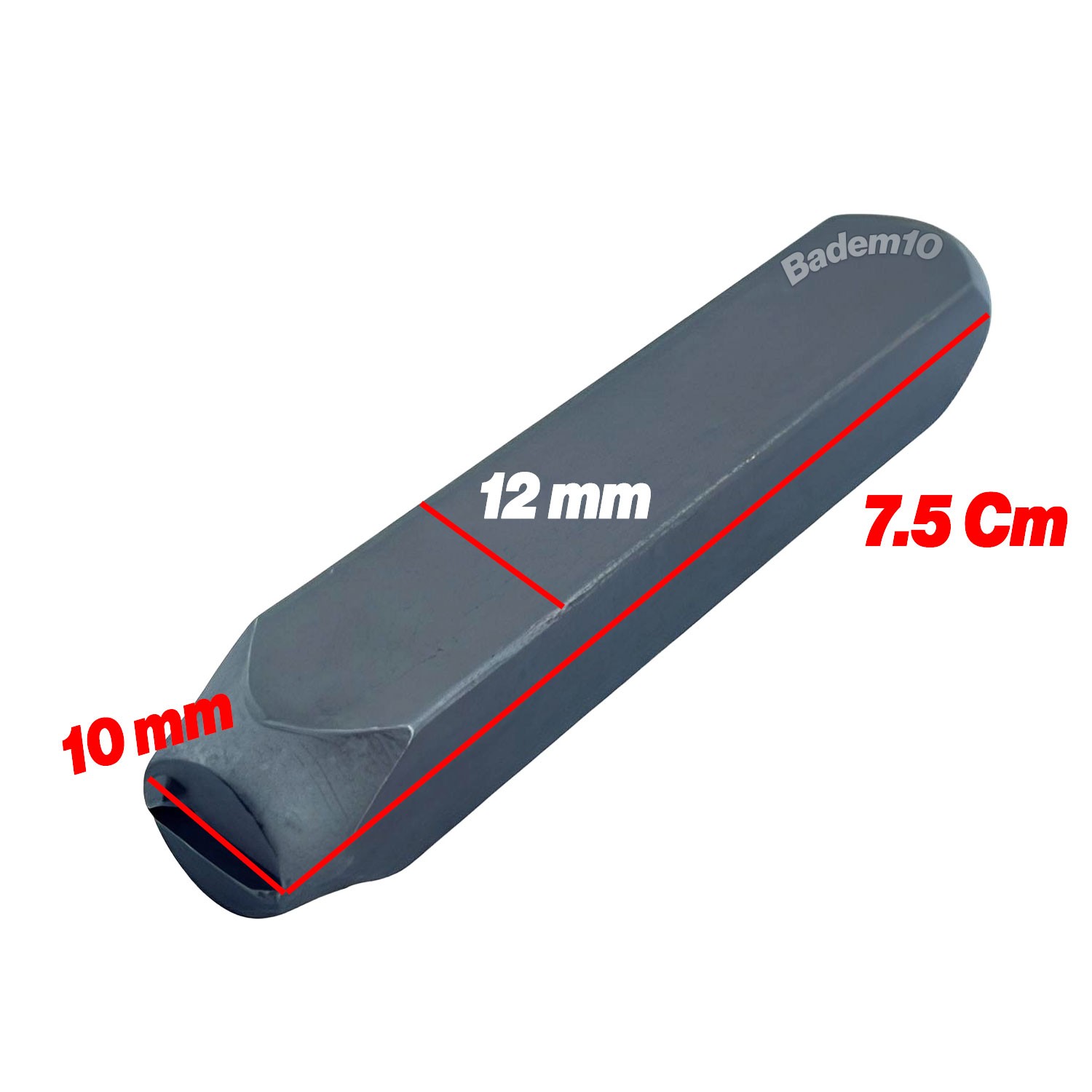 Çelik 10 mm Numaratör 9 Parça Harf Rakam Uç Seti Damgalama Takımı Metal Kazıma 3/8