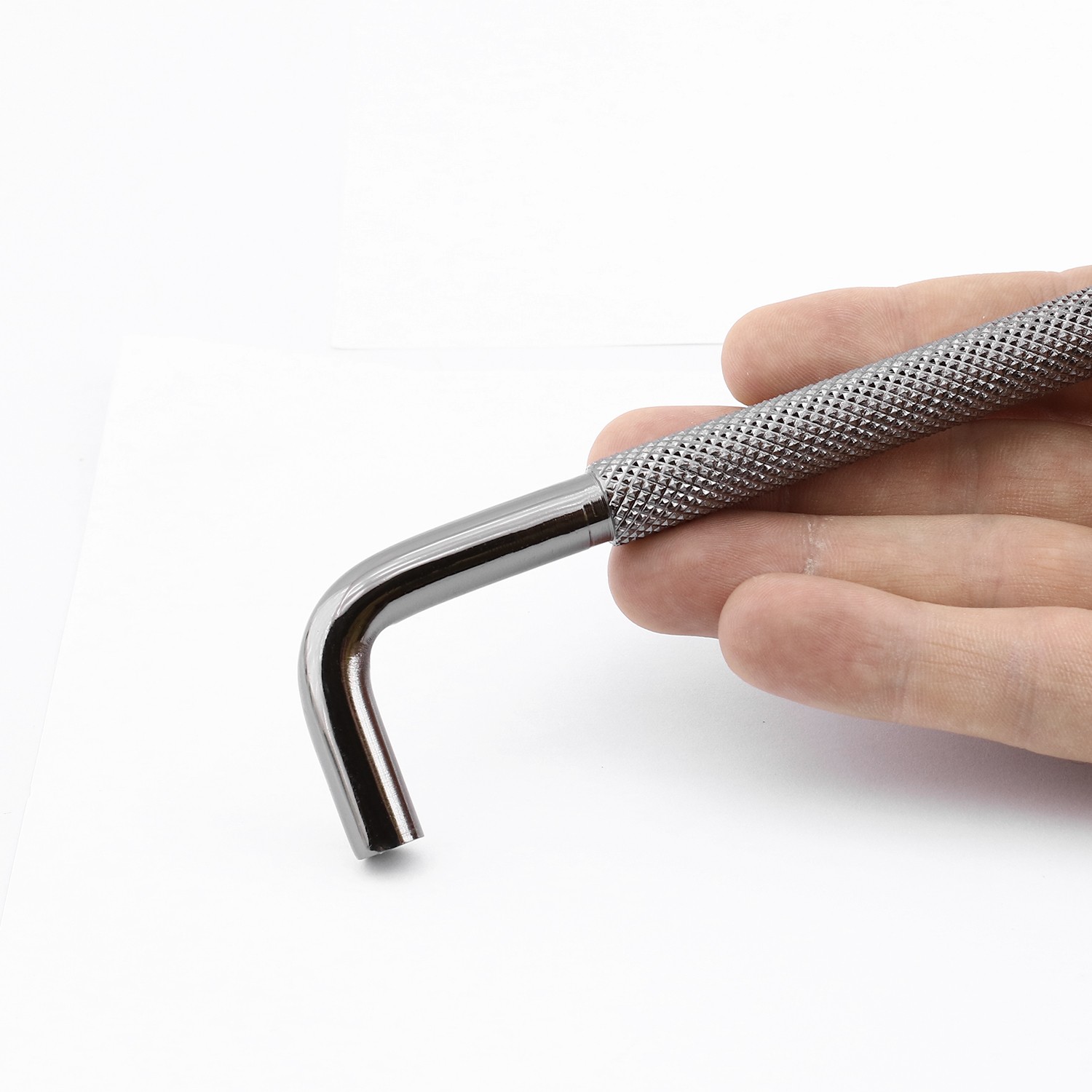 Tırtıklı Füme Metal Kulp 128 mm 12.8 cm Mobilya Çekmece Dolap Dolabı Modern Kapak Kulpları