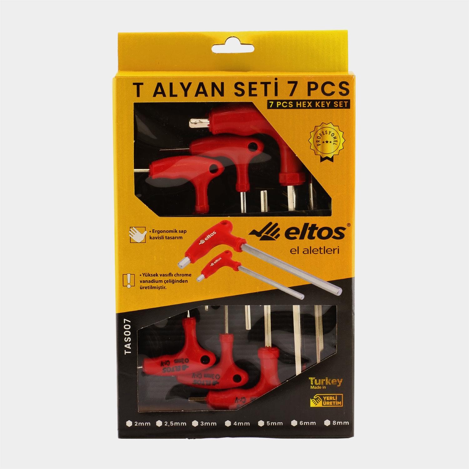 Eltos T Allen Anahtar Takımı 7 Pc TAS007