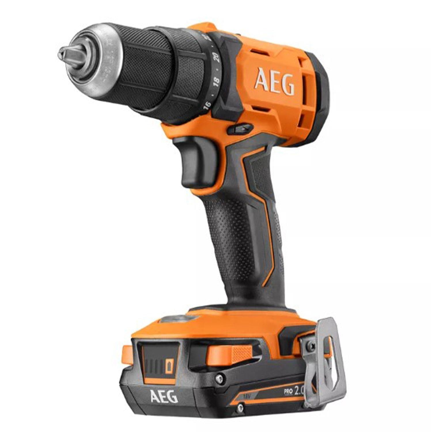 AEG Kömürsüz Darbeli Matkap Çift Akülü BS18G4 202 Vidalama 18V