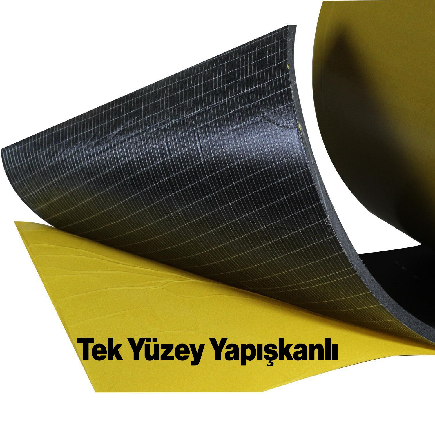 Yapışkanlı Araç Ses Isı Yalıtım İzolasyon Bandı En:20 cm Kalınlık:5 mm Uzunluk 5 Metre Kauçuk Sünger