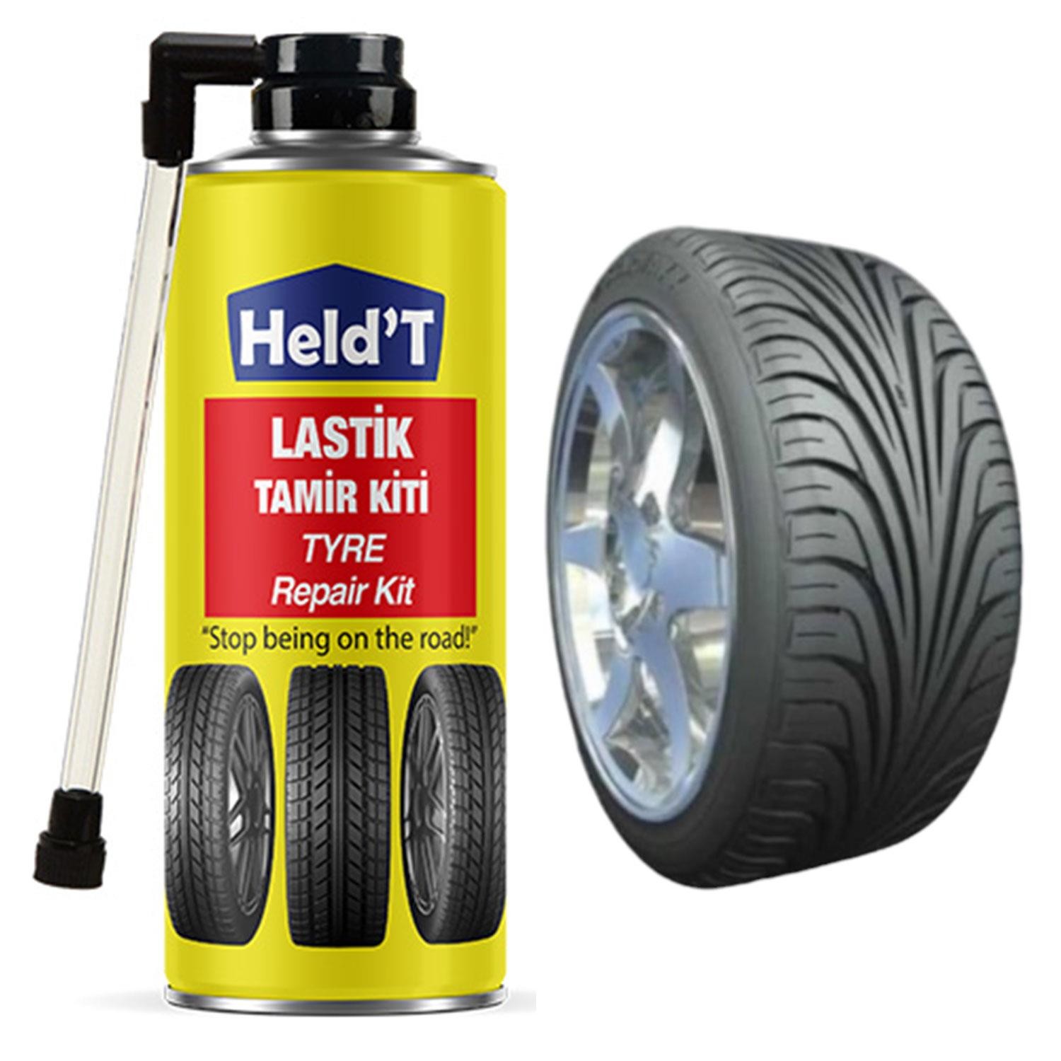 Held'T Lastik Tamir Köpüğü Spreyi Seti Hızlı Yama Spreyi 400 ML