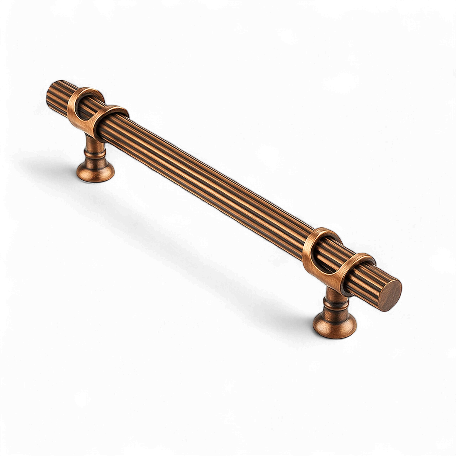 Arsin Çizgili 192 mm Soft Antik Bakır Metal Mobilya Çekmece Dolap Kapak Kulpu Dayanıklı Kulpları