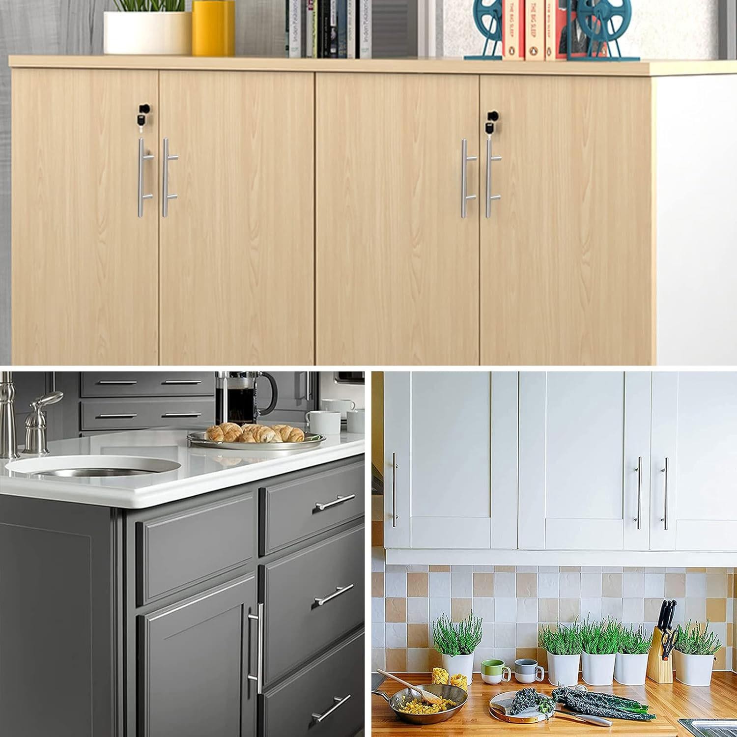 10 ADET RoseMary İnox Metal Kulp 192 mm ( 19.2 cm ) Mobilya Mutfak Çekmece Dolap Kapak Kulpu Kulbu