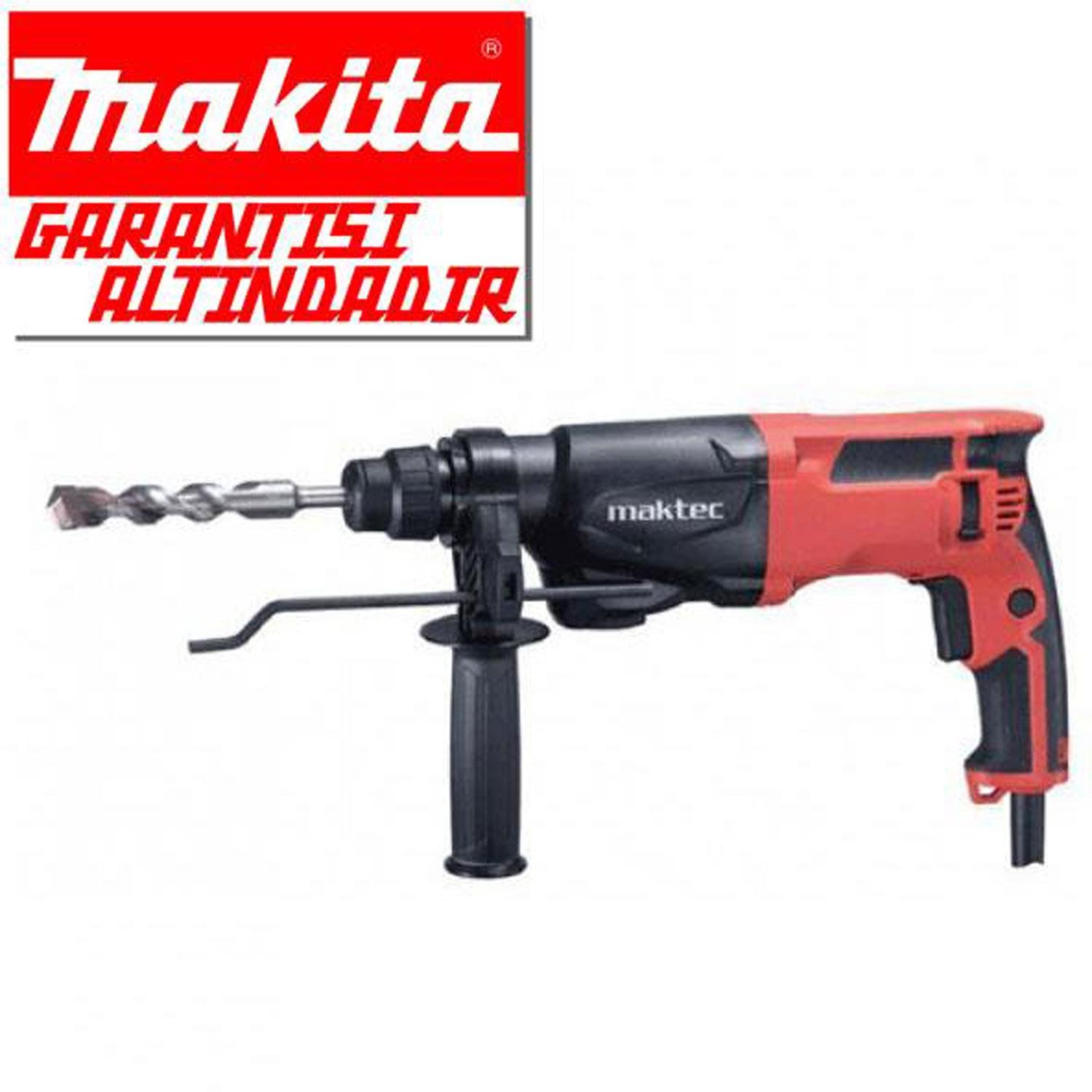 Maktec MT870 Elektropnömatik Kırıcı Delici Matkap 710 Watt 22 mm