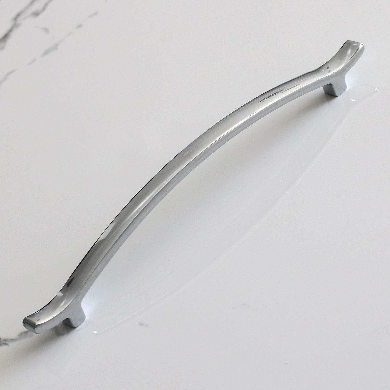 Merve (160 MM - 16 CM) Krom Renk Metal Kulp Çekmece Mobilya Mutfak Dolap Kulpları Dolabı Kulbu Kulpu