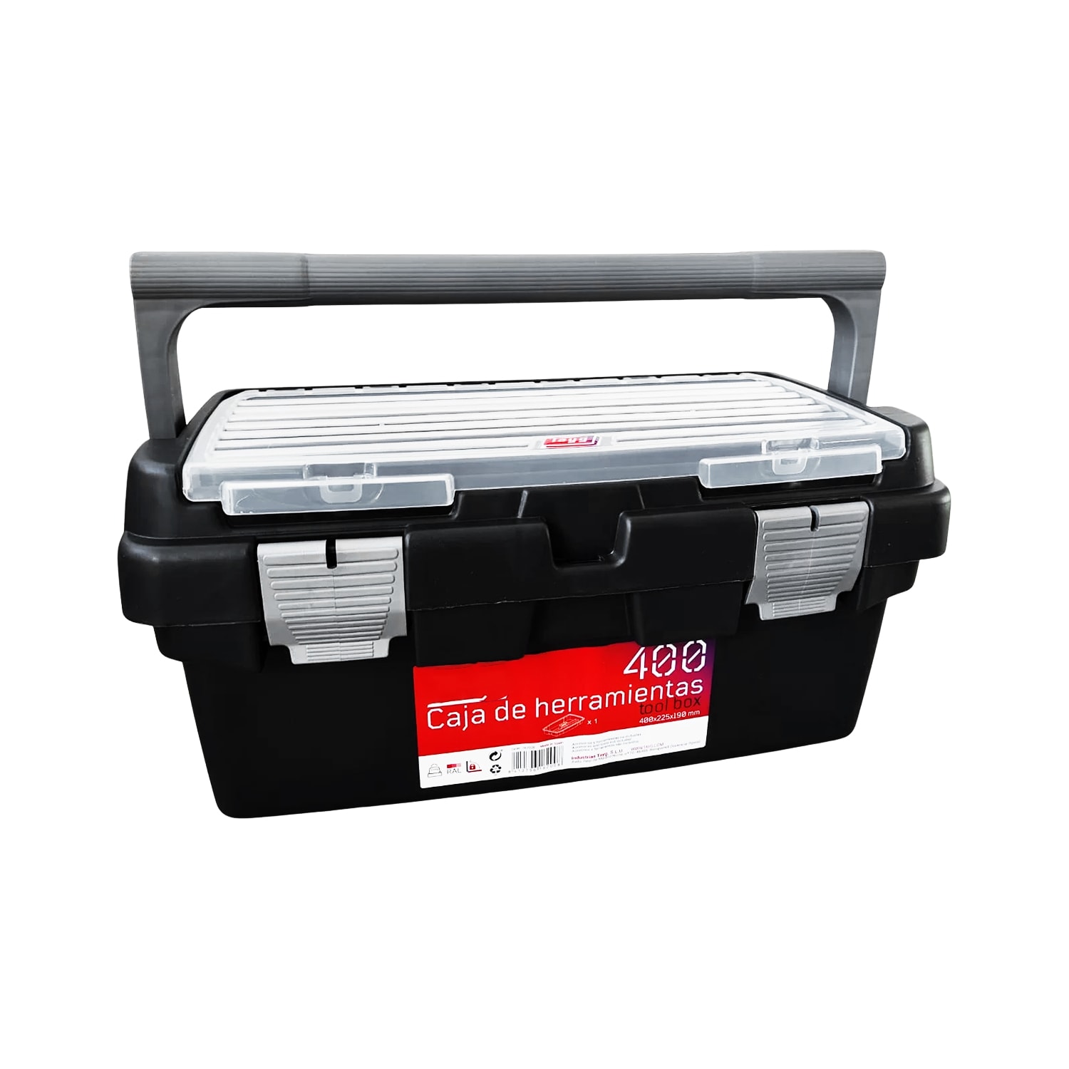 Plastik Açma Kapatmalı 12'' 12 Litre Organizer Bölmeli Taşınabilir Kulplu Takım Çantası Alet Çanta
