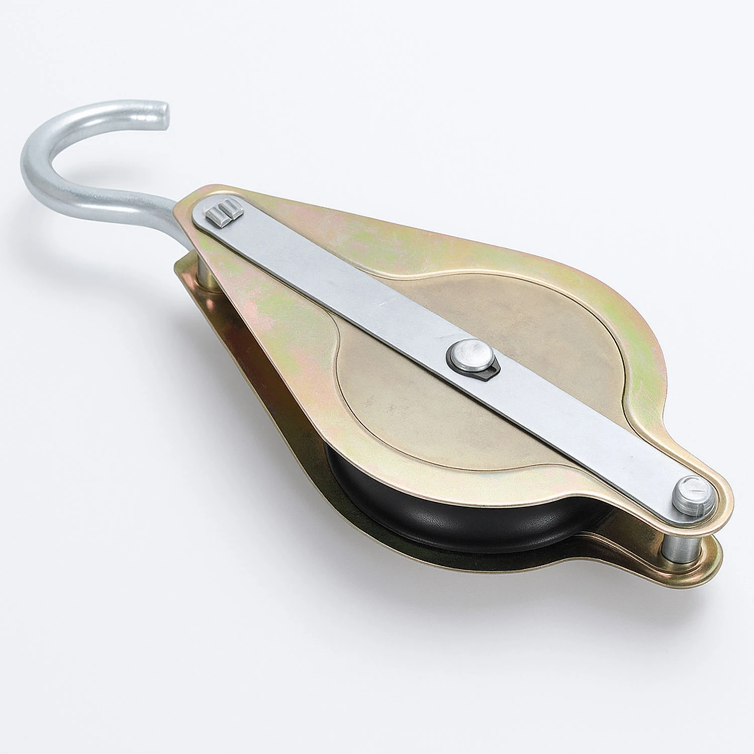 Metal İnşaat Makarası 125 mm Dayanıklı Taşıma Yük Kaldırma Kasnak Sistemi Şantiye Vinç Aksesuarı