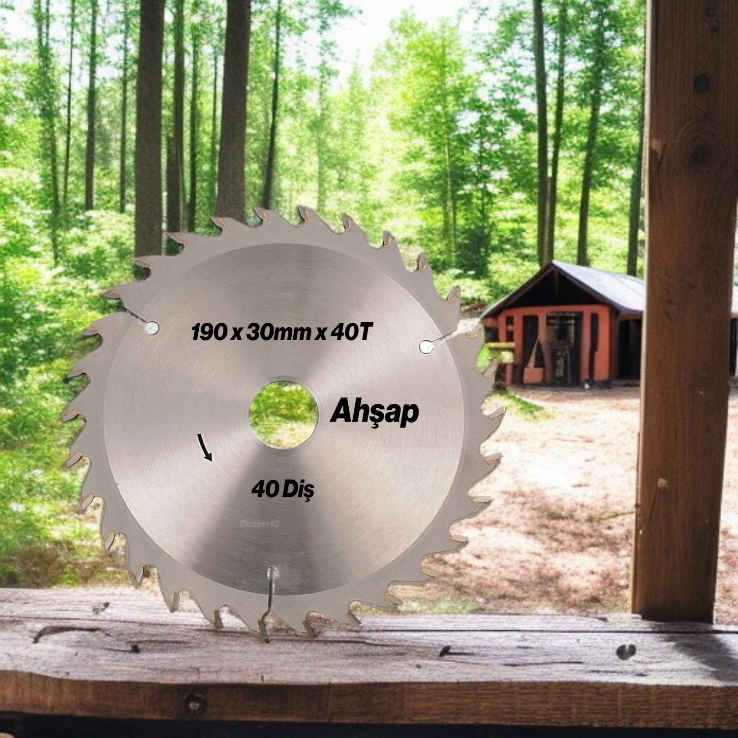 Ahşap MDF Mobilya Tahta Sunta Dolap Kesme Testeresi Metal Elmas Daire Testere Bıçağı 190 mm 40 Diş