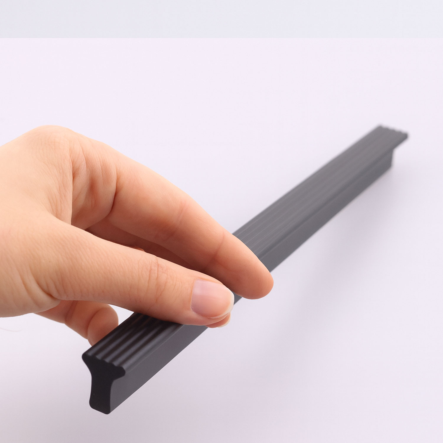 Foça 320 mm 32 cm Siyah Metal Kulp Modern Mobilya Çekmece Dolap Kapak Kulpları Mutfak Dolabı Kulp