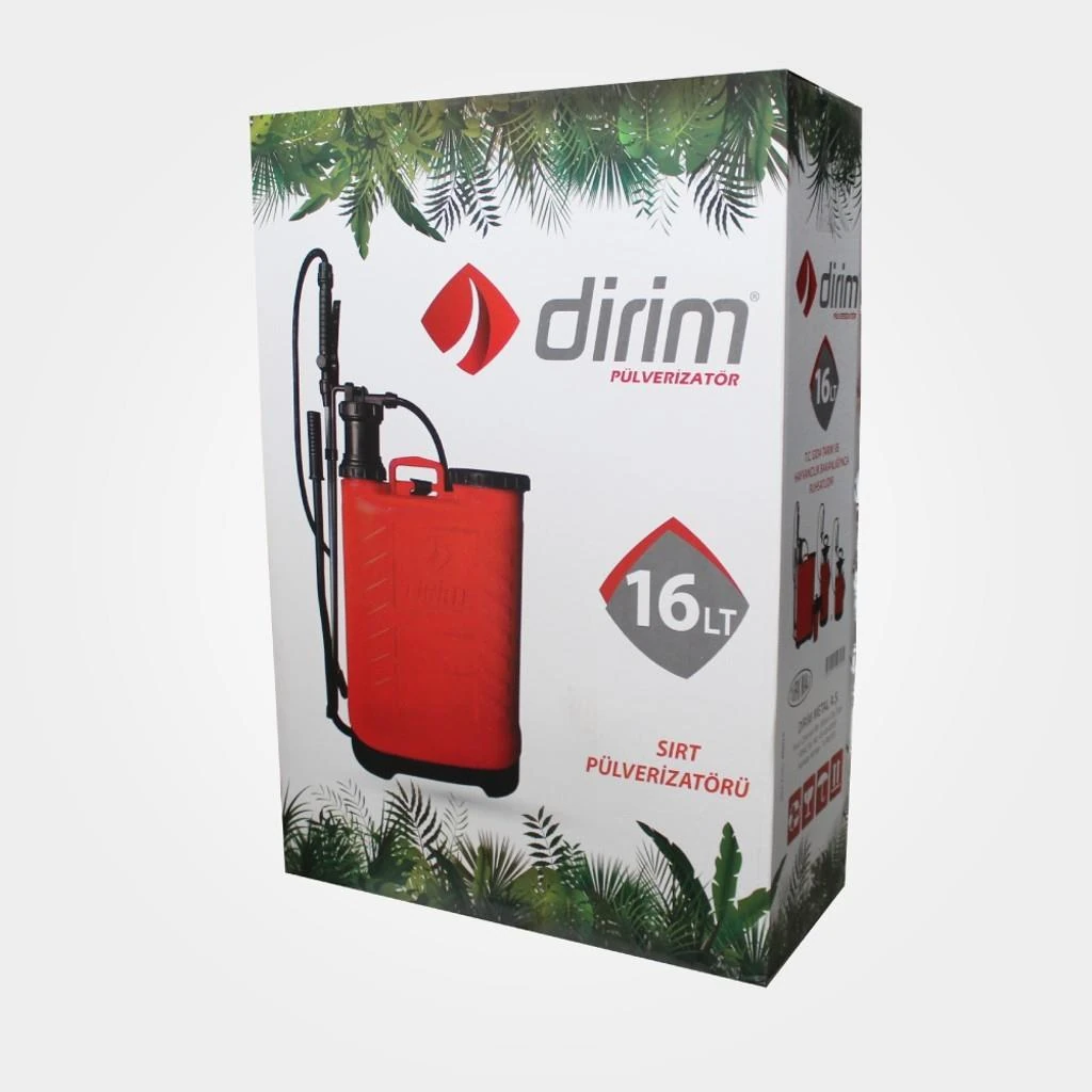 Dirim Dirim İlaçlama Pompası Sırt Tipi Mekanik Pülverizatör 16 Lt- Badem10