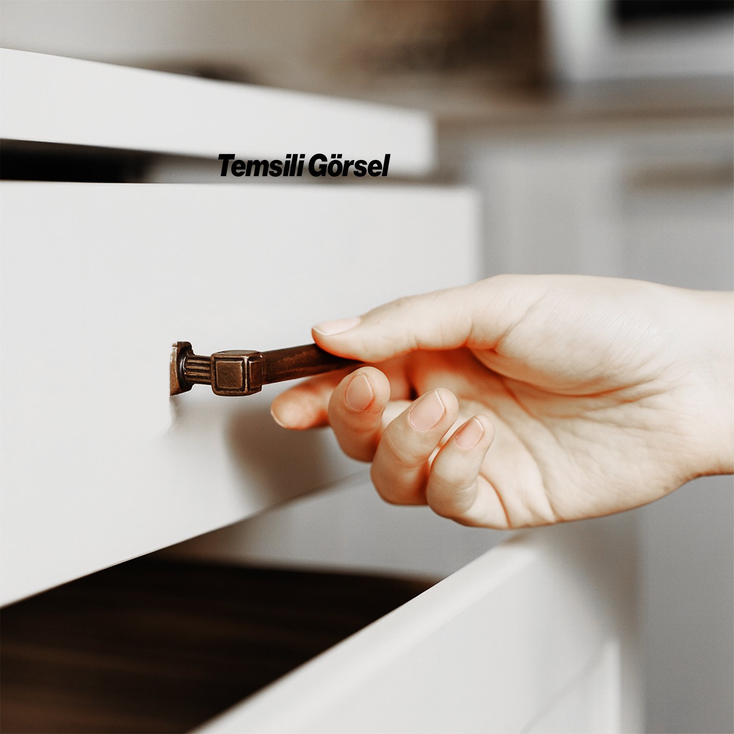 Talas Antik Bakır Metal 192 mm 19.2 cm Eskitme Mobilya Mutfak Çekmece Dolap Kulpu Kulbu Kulpları