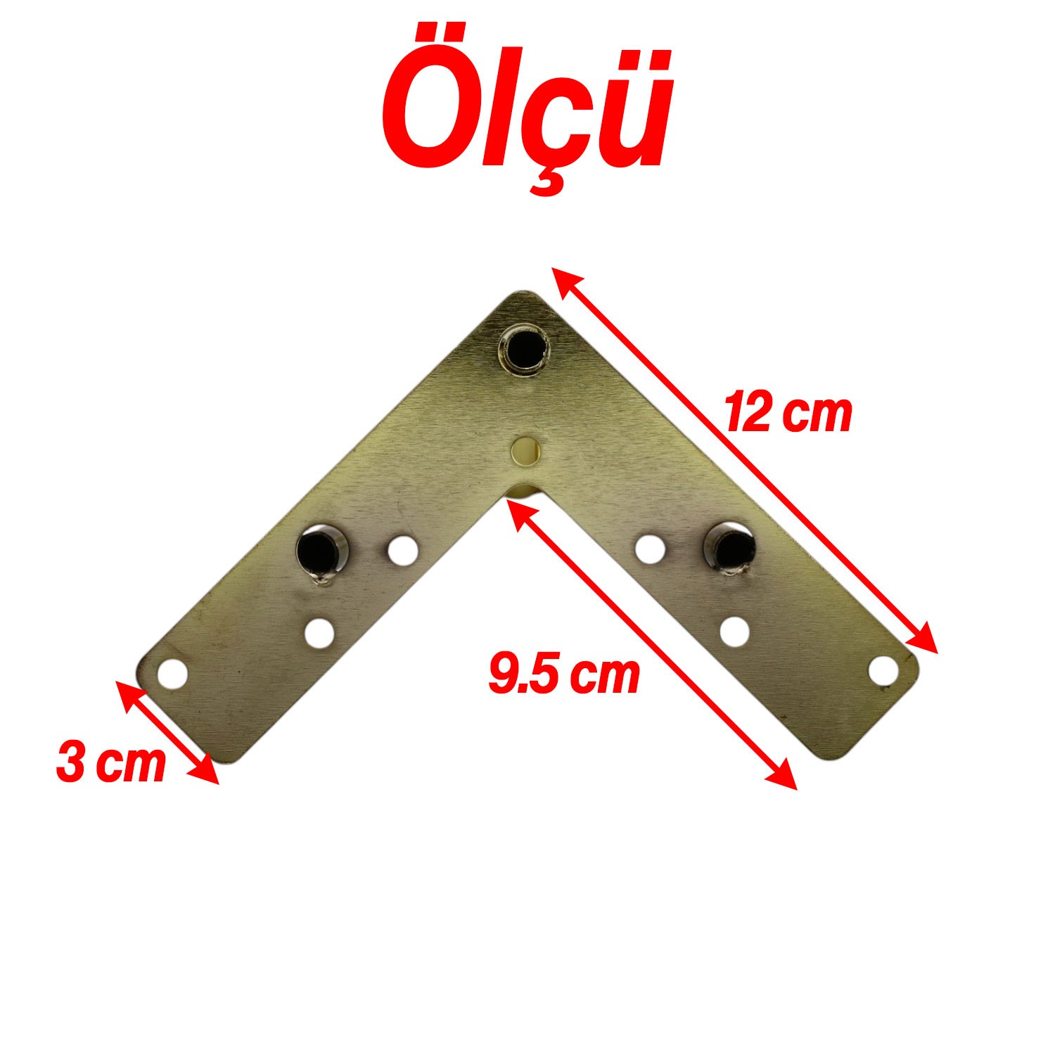 Üçgen Metal Gold Altın Ayak 10 cm Lüks Mobilya Kanepe Berjer Sehpa Ünite Koltuk Ayağı Baza Ayakları