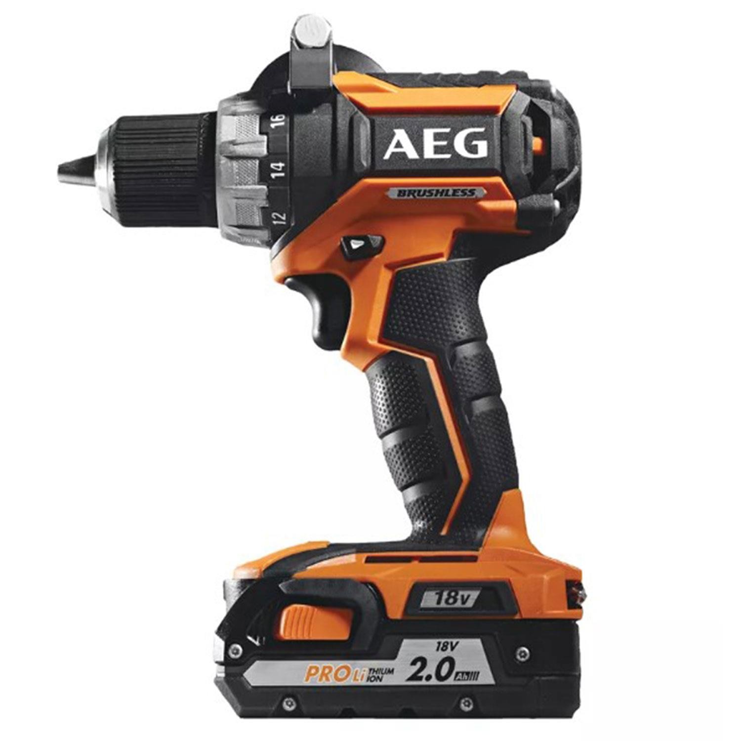 AEG Akülü Matkap Çift Akülü BS18 CBL LI-202C  Vidalama 2x18V 