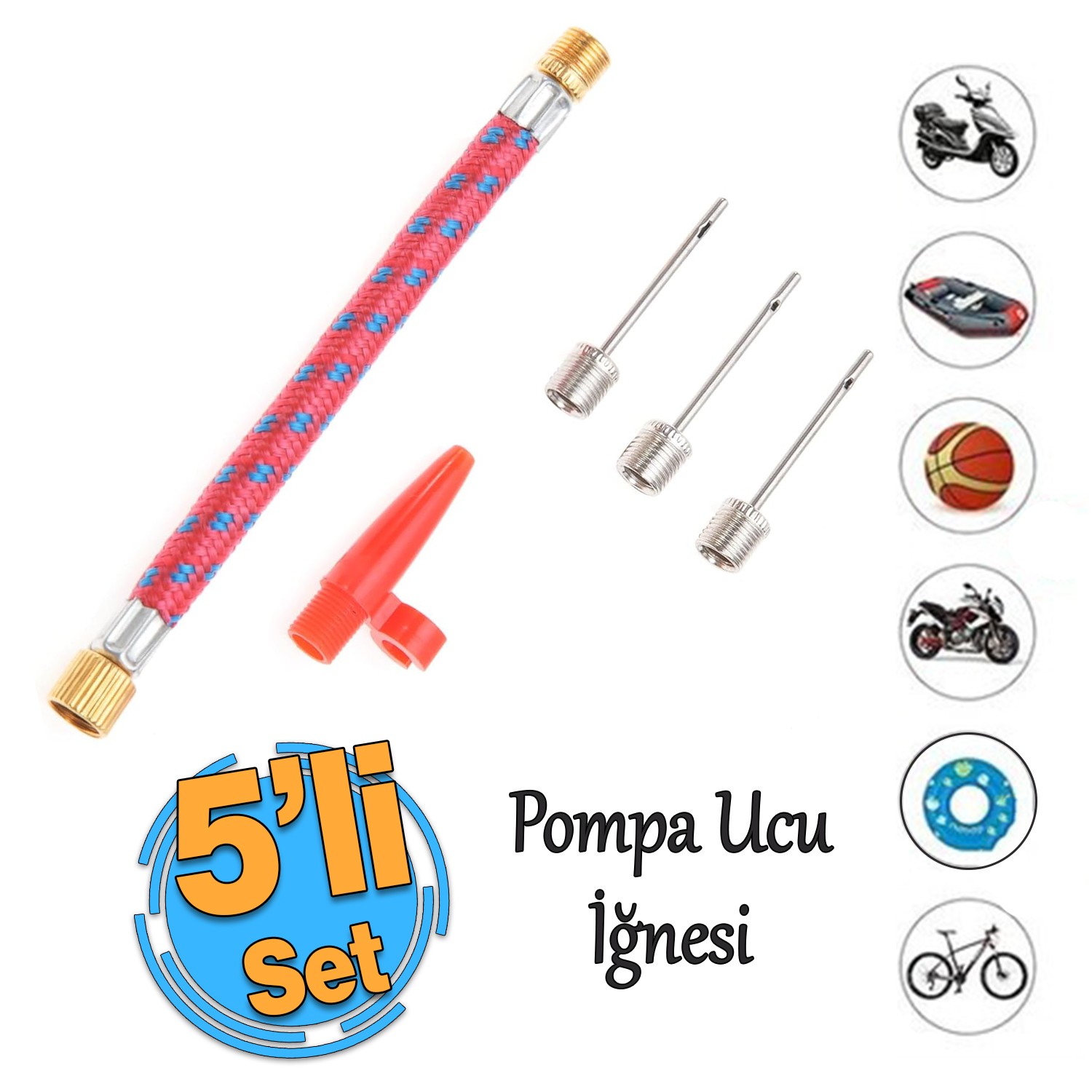 Metal Hava Kompresörü 150 Psı 12V Araç Tipi Çakmaklık Sibop Sökme Lastik Yapıştırma Solüsyon 5 Set