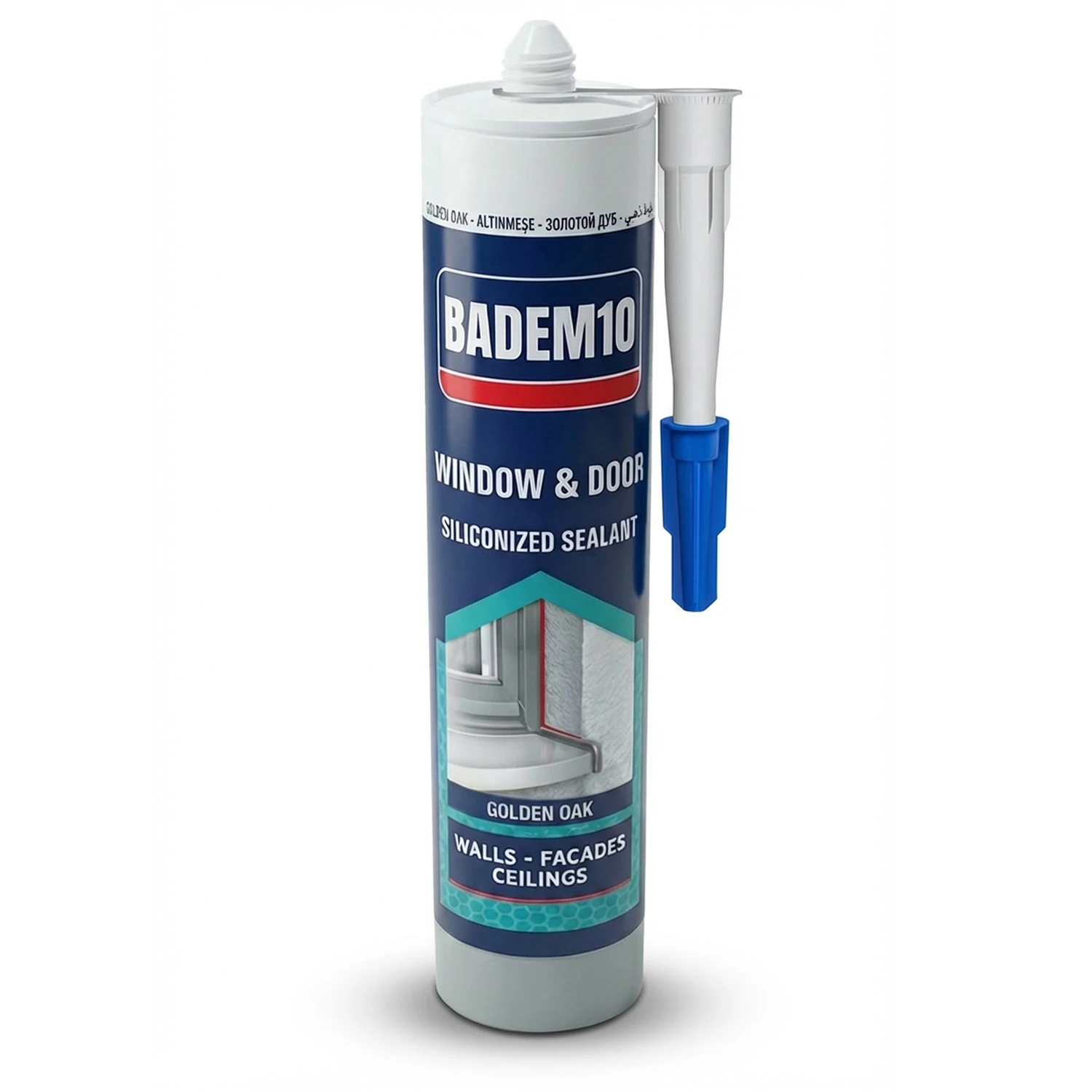 Altın Meşe Renkli Boyanabilir Genel Amaçlı Kolay Uygulanır İnşaat Mastik 500 gr Golden Oak