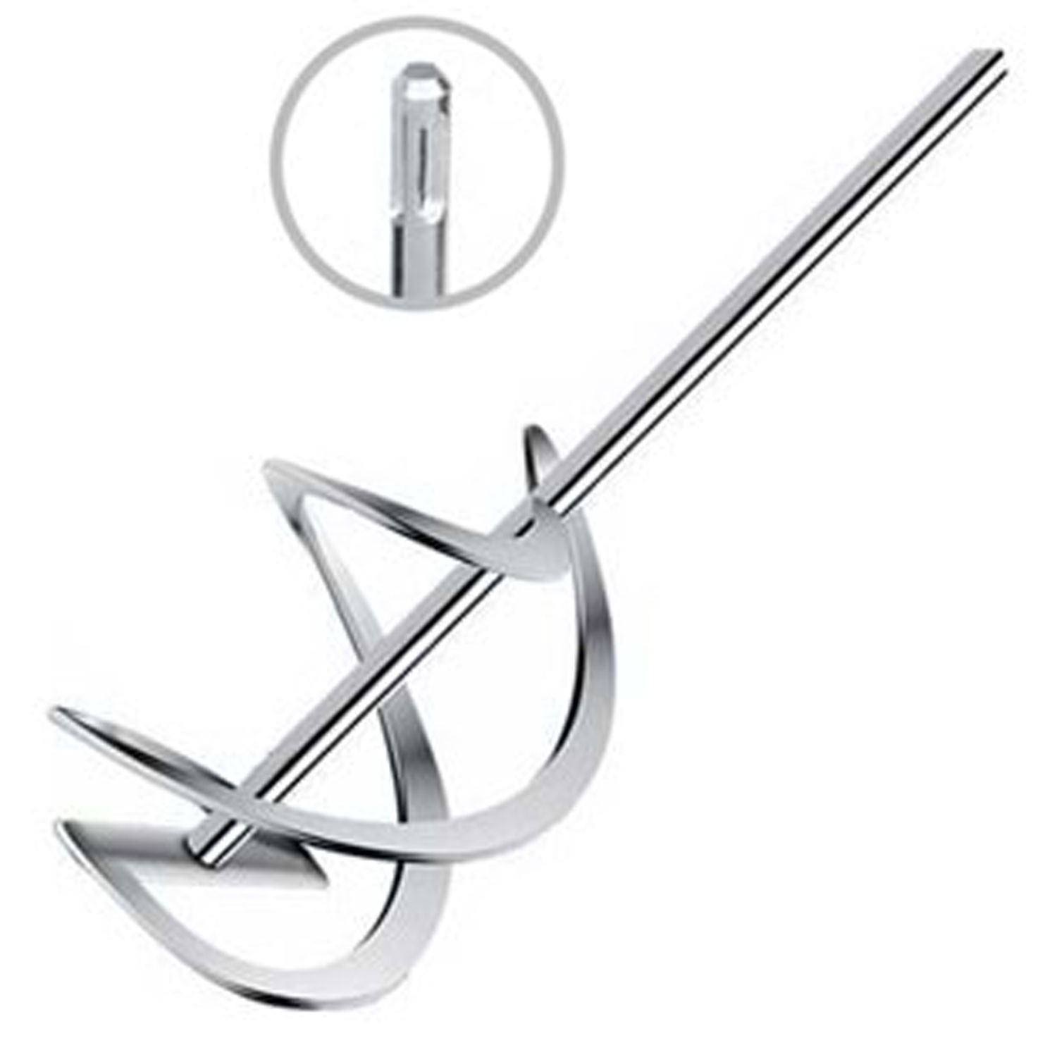 SDS Plus Alçı Boya Karıştırıcı 120x450 mm Spiral Karıştırma Ucu Harç Sıva Boya Alçı Mikser Aparatı