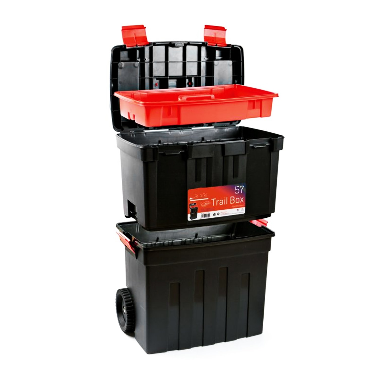 Tekerlekli Taşınabilir 60 Litre Organizer Bölmeli Taşınabilir Kulplu Takım Çantası Alet Çanta