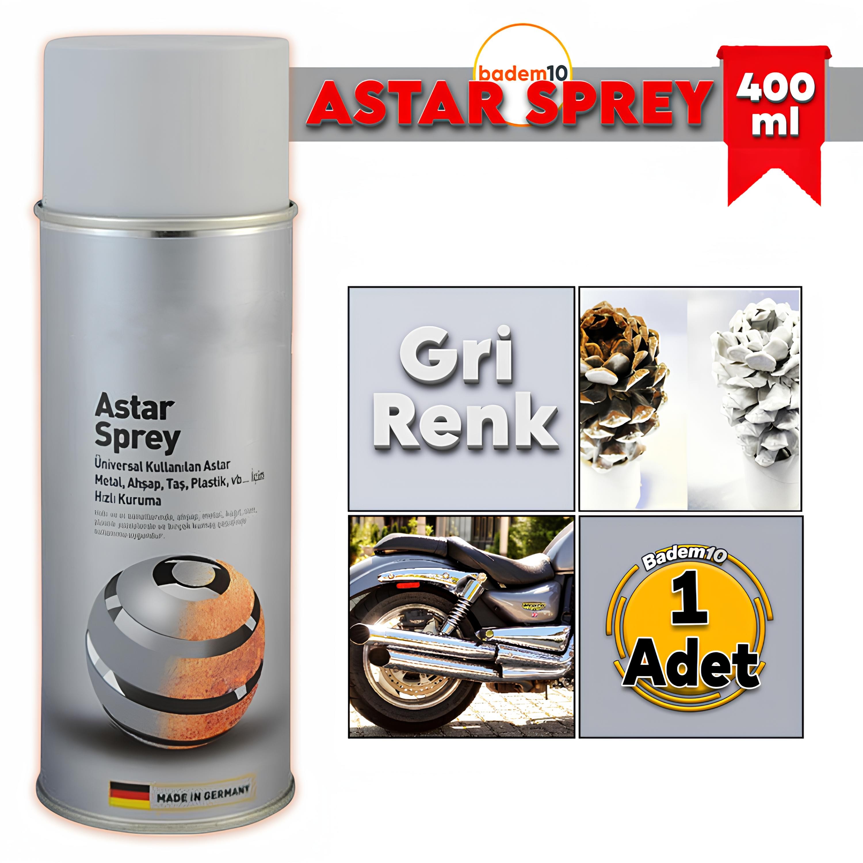 650°C Isıya Dayanıklı Astar Sprey Boya 400 ml Mat Gümüş Soba Egzoz Şömine Metal Yüzey Boyası