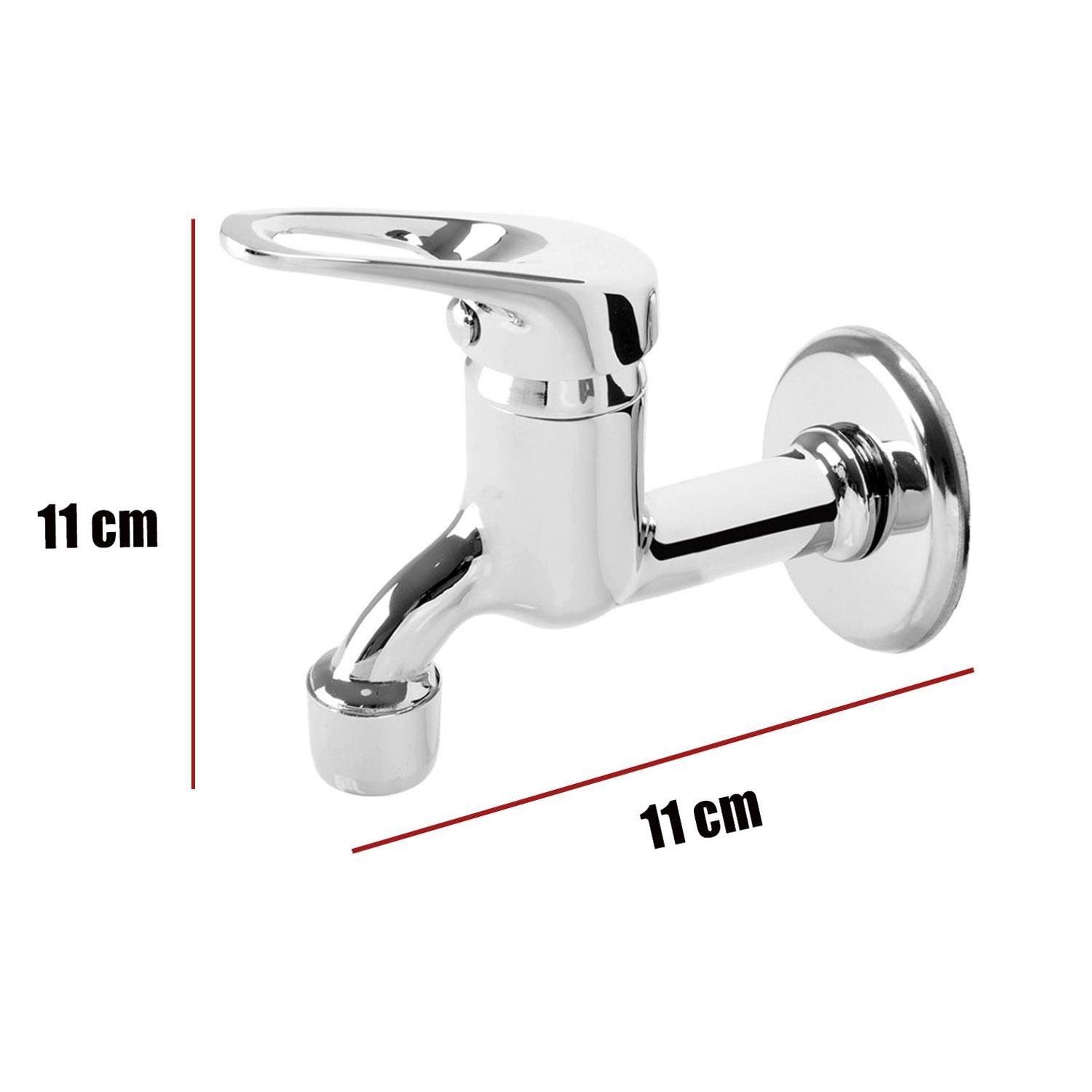 Kısa Tuvalet Bahçe Çeşme Balkon Lavabo Musluğu 25 mm 11 cm
