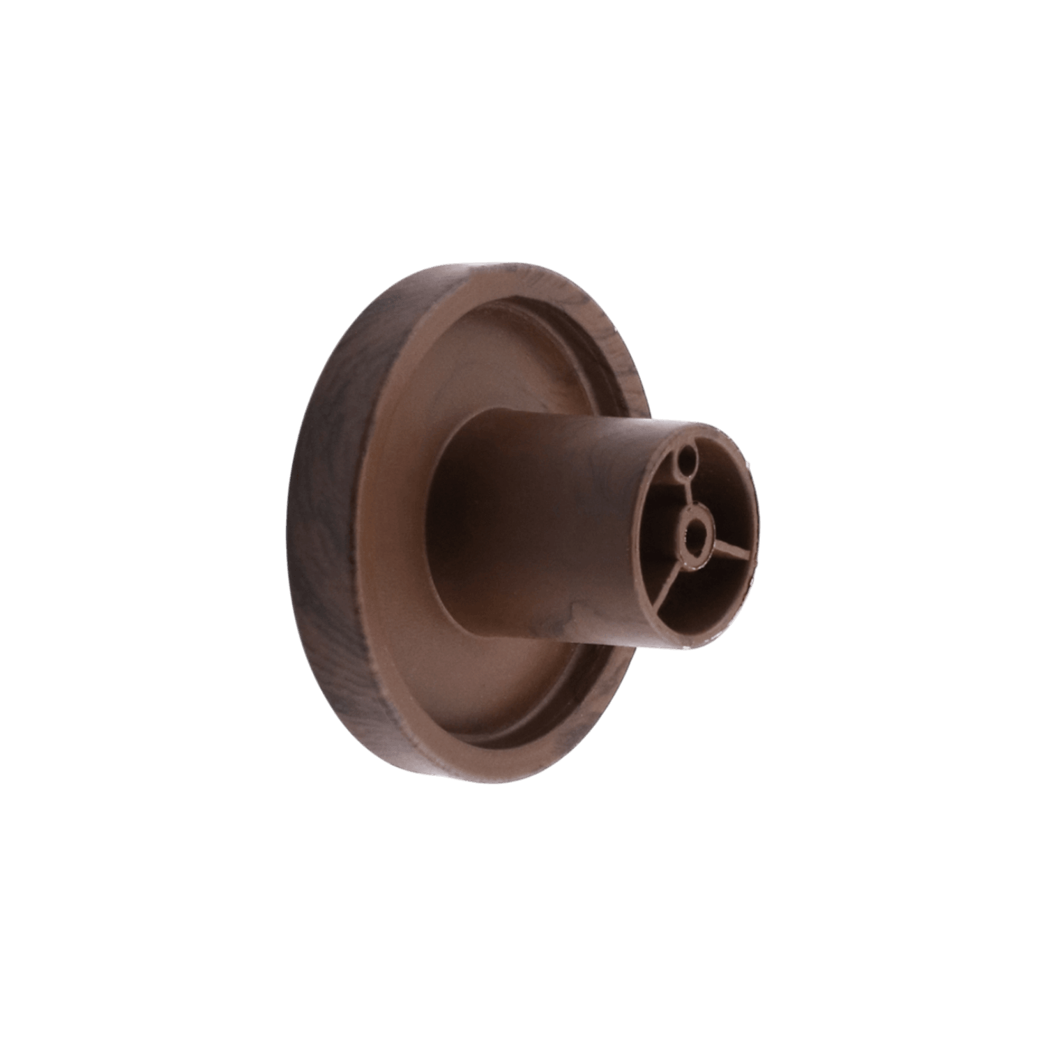 Tek Vidalı Bohem İç Bükey Plastik Düğme Kulp Kestane Kahvesi Renk Mobilya Dolap Çekmece Kulpu Kulbu