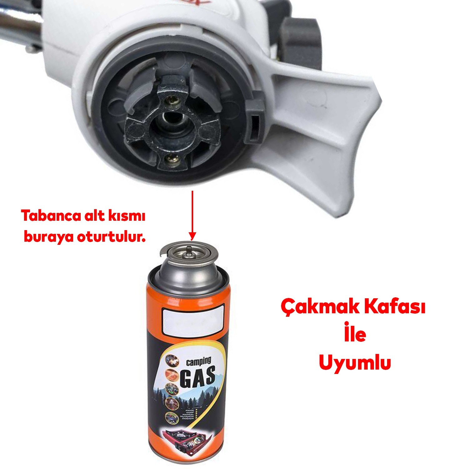 Kamp Gazı Bütan Propan Gaz Tüpü Portatif Ocak Kartuşu Tek kullanımlık Pürmüz 400 ml 2 Adet