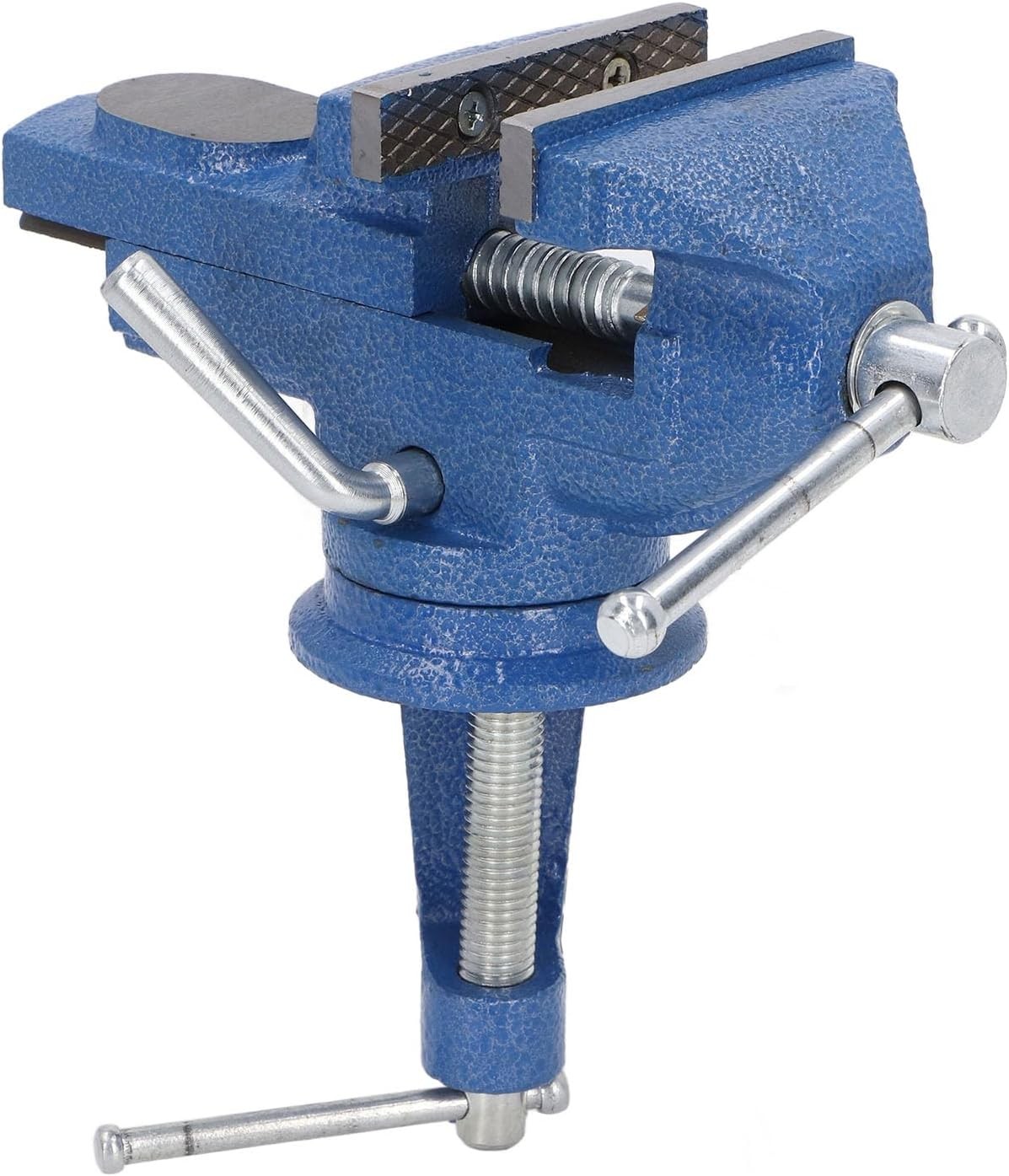 Masa Mengenesi 60 mm Mobilya Tezgah Dönerli Tabla Taban Metal Döküm İşkence Kıskaç Mini Ahşap Kanca