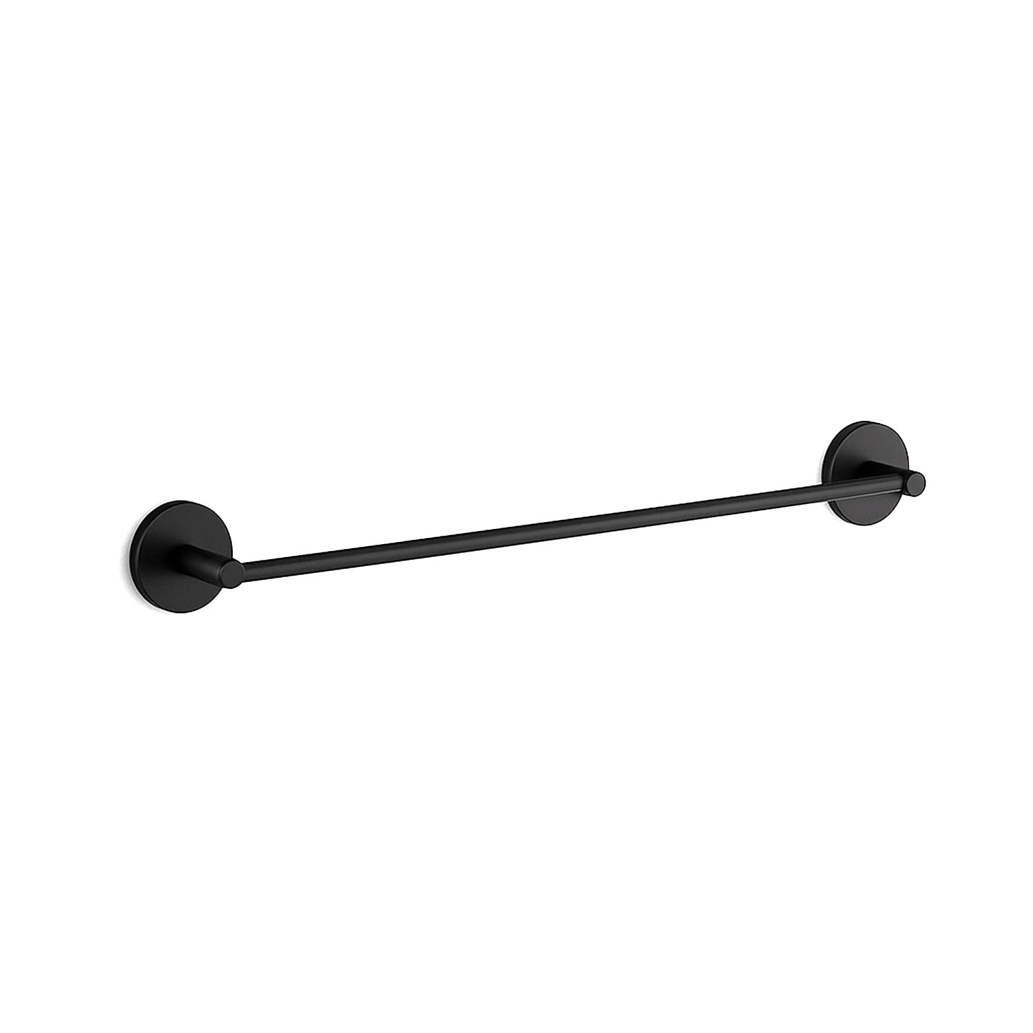 Siyah Metal Uzun Havluluk 40 cm Duvara Monte Vidalı Lüks Banyo Havlu Askılığı Modern Mat Tasarım