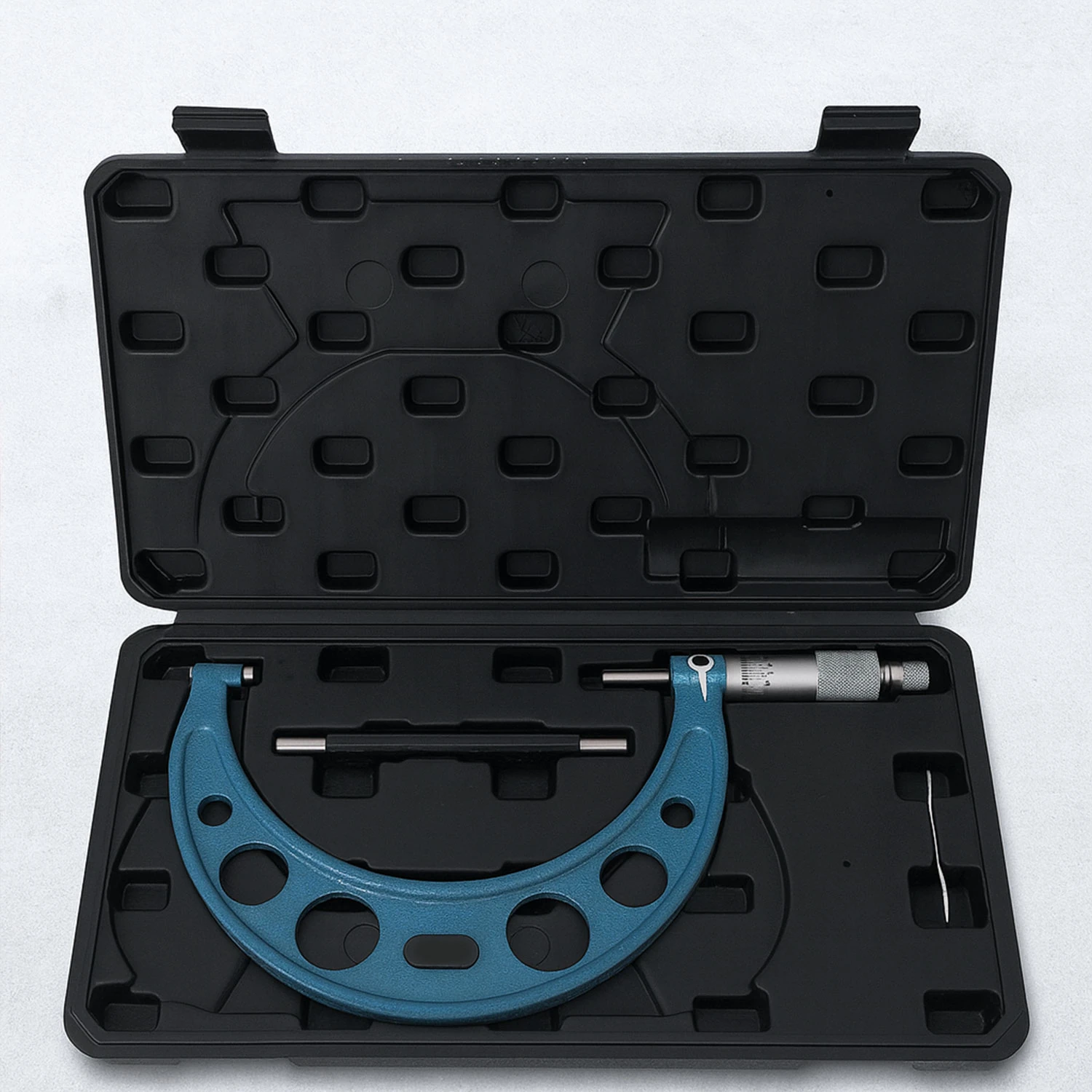 Dış Çap Mikrometresi 125-150 mm Yüksek Hassasiyetli Ölçüm Aleti Profesyonel Metal Gövde