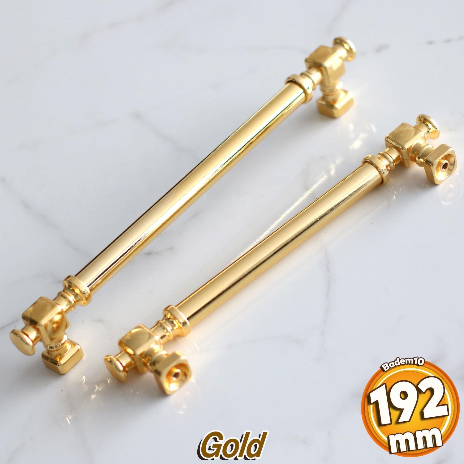 Talas Gold Altın Düz Metal Kulp 192 mm 19.2 cm Mobilya Mutfak Çekmece Dolabı Dolap Kulpları Kulb