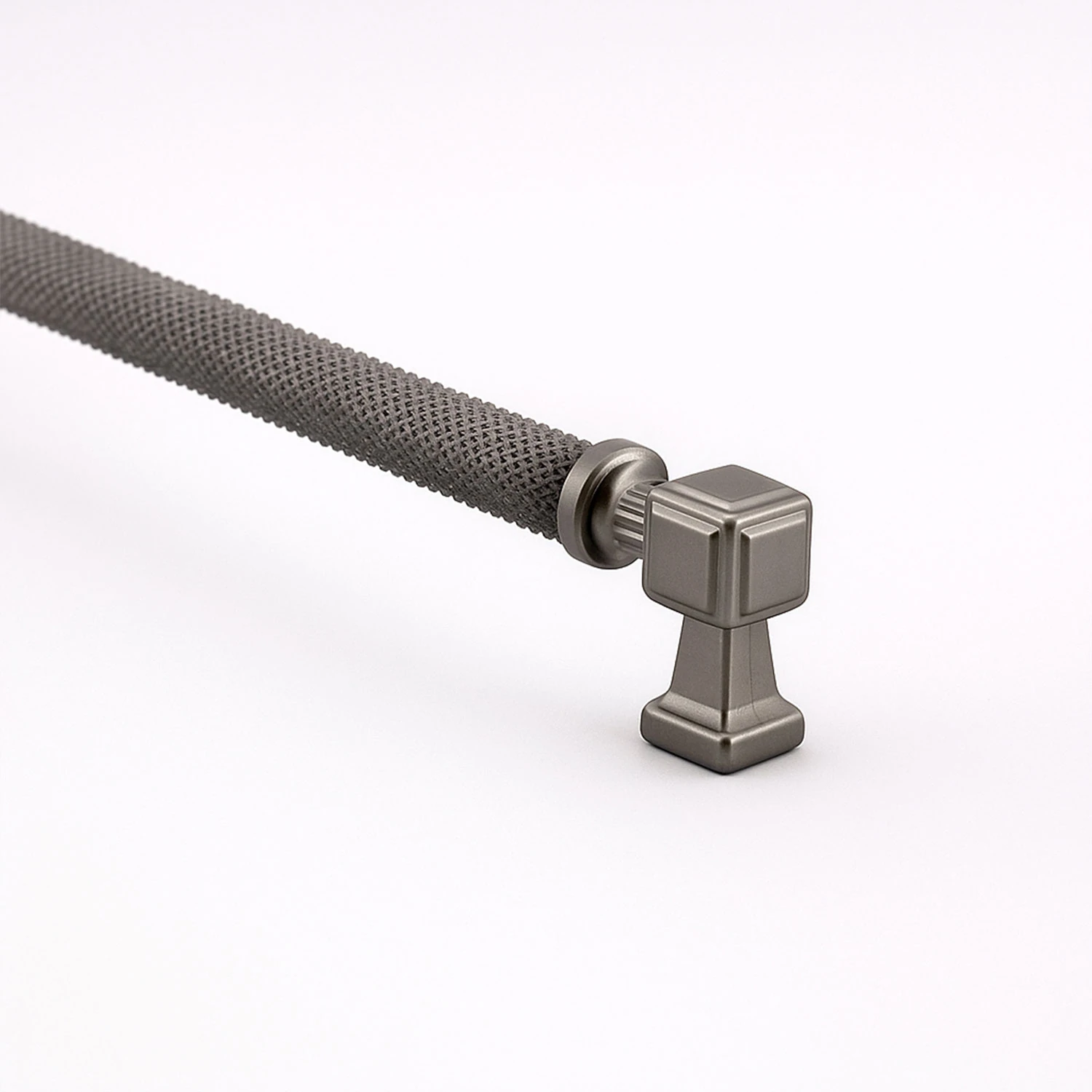 Talas Soft Füme Renk Metal Kulp 320 mm Tırtıklı Kulpları Mobilya Çekmece Dolap Kapak Kulpu Dayanıklı