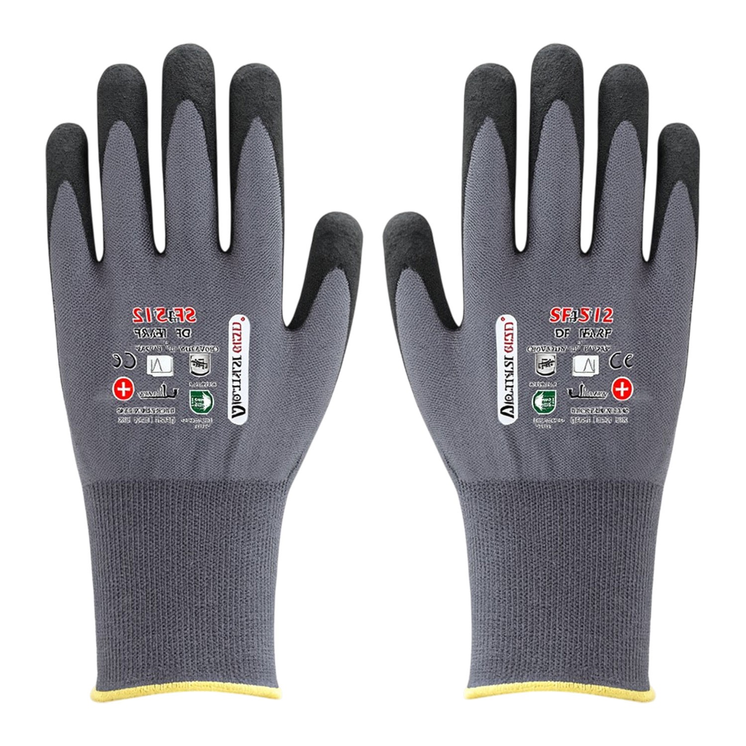 Kaymaz 10 XL Ultra Grip Nitril Kaplı Eldiven Beden Güvenlik Koruyucu Sanayi Tipi İş Eldiveni