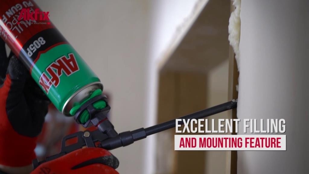 Akfix 805p Çok Amaçlı Profesyonel Pu Köpük Tabancalı 750 mL