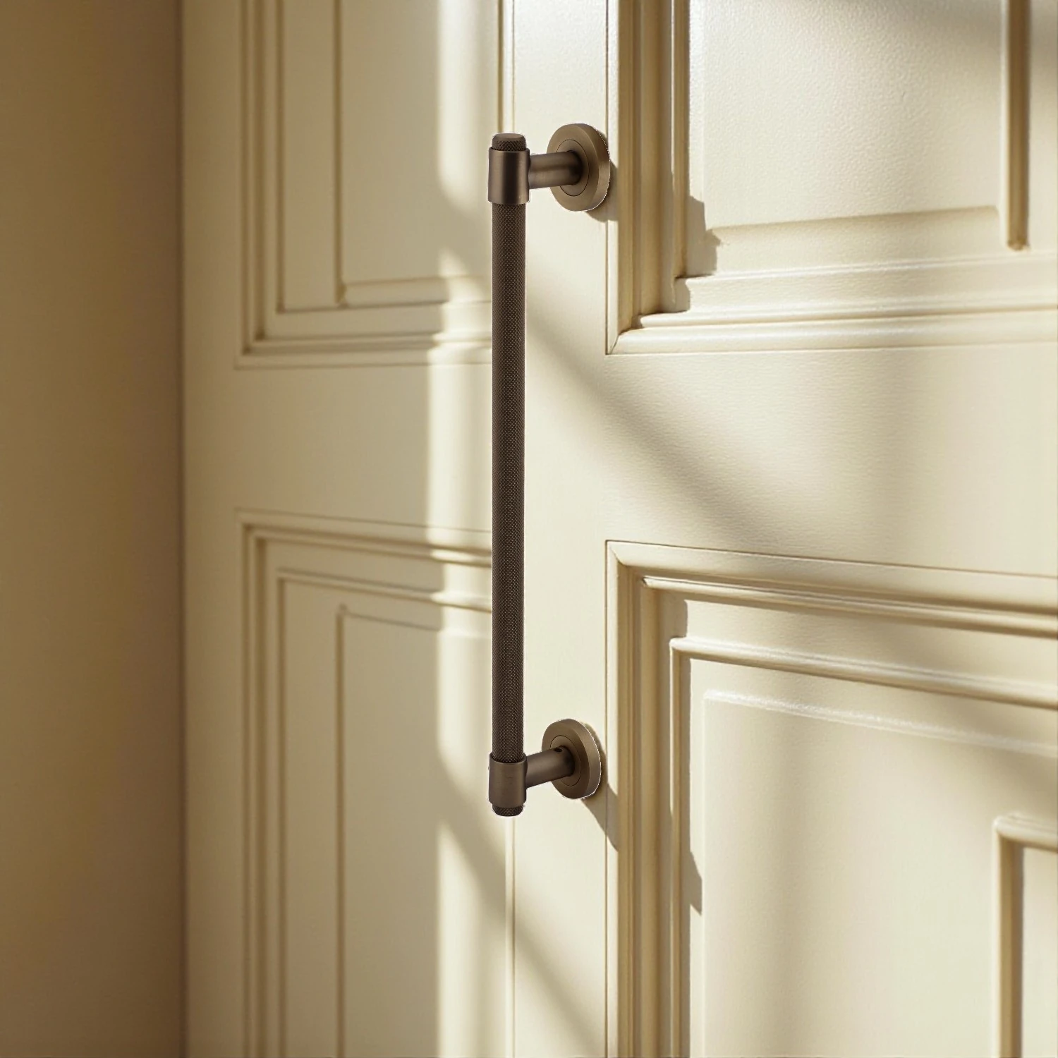 Punch Mat Antik Sarı 40 cm Çekme Kolu Tutma Kulpu Kulbu Çelik Dış Kapı Tutamağı Kol Sürgülü Kapı