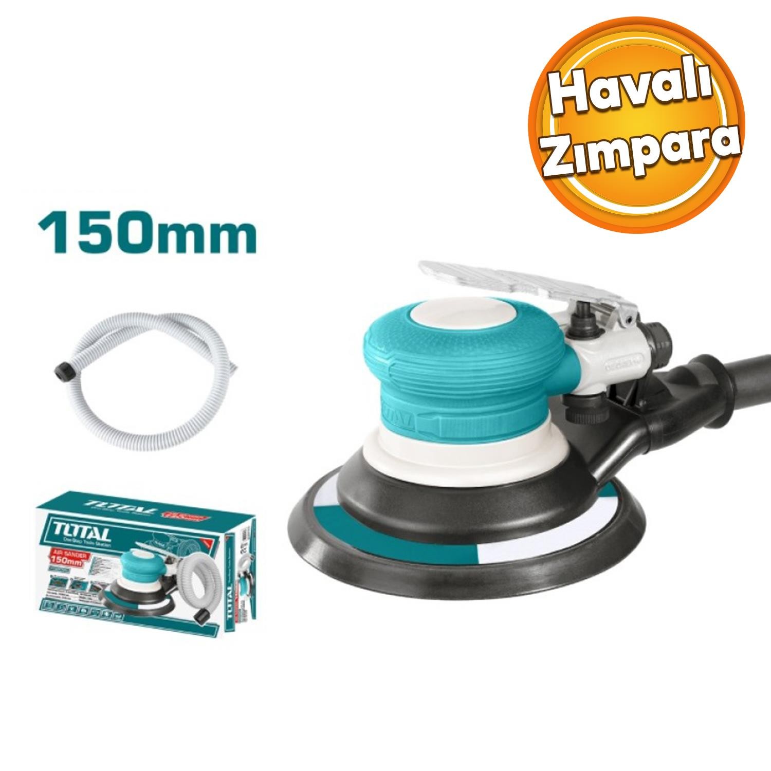 Total 1050 Rpm Havalı Zımpara Makinası TAT91512 Ahşap Duvar Yüzey Zımparalama 150 mm