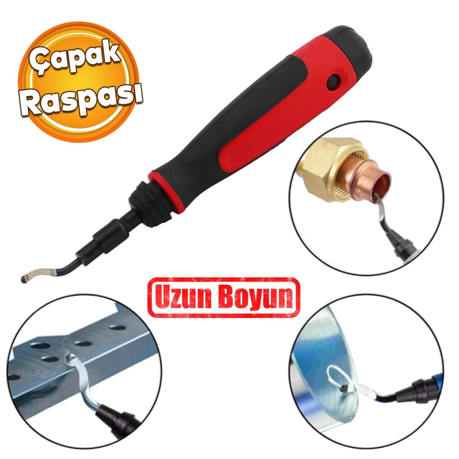 Uzun Saplı Çapak Alma Raspa Raspası Bıçağı Metal Kenar Parça Giderici 3D Baskı Kenar Düzeltici