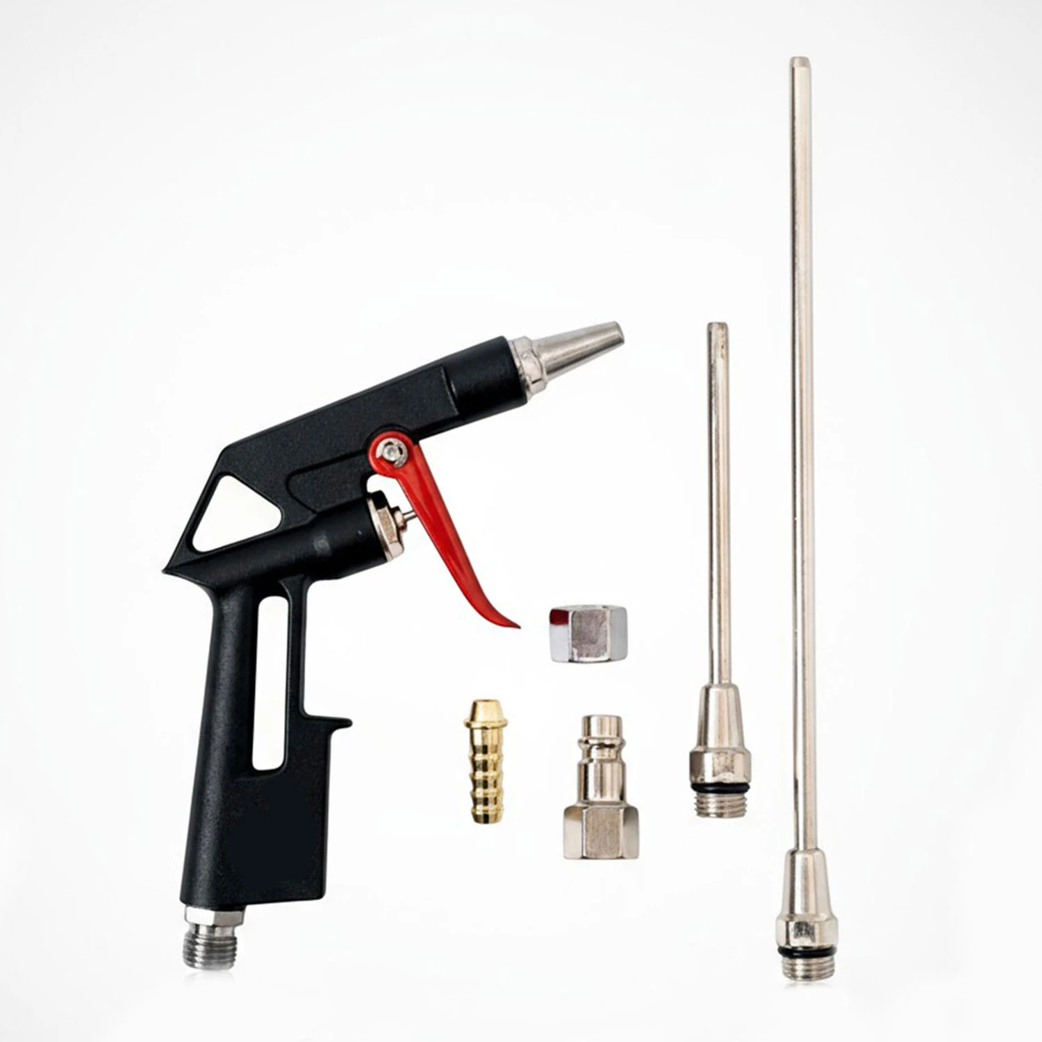 Hava Tabanca Seti 5 Parça Üfleme Temizleme Tabancası Hortum Uçlu Kompresör Aksesuar Seti
