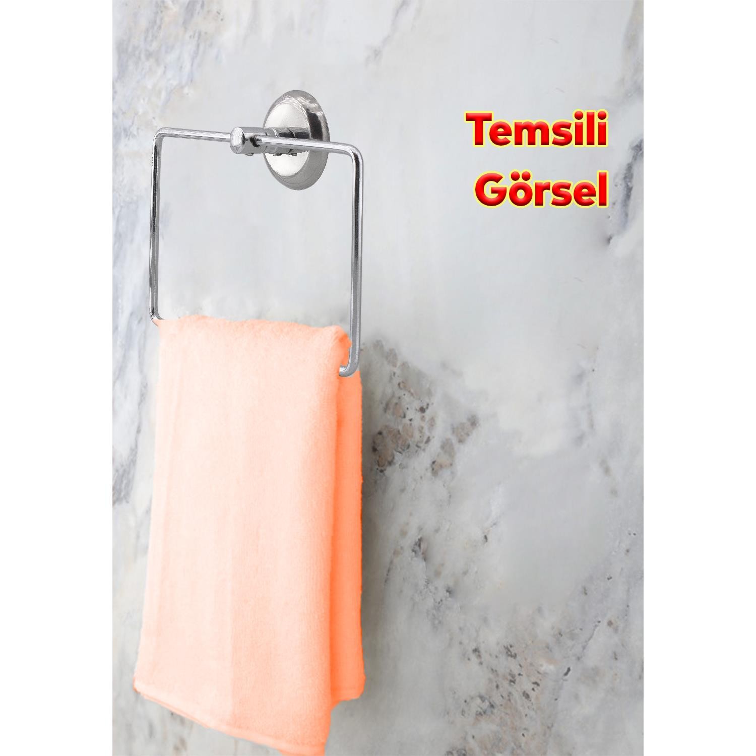 Krom Renk Vidalı Kare Havluluk Lavabo Banyo Mutfak Aparat Standı Bez Havlu Askısı Paslanmaz Metal
