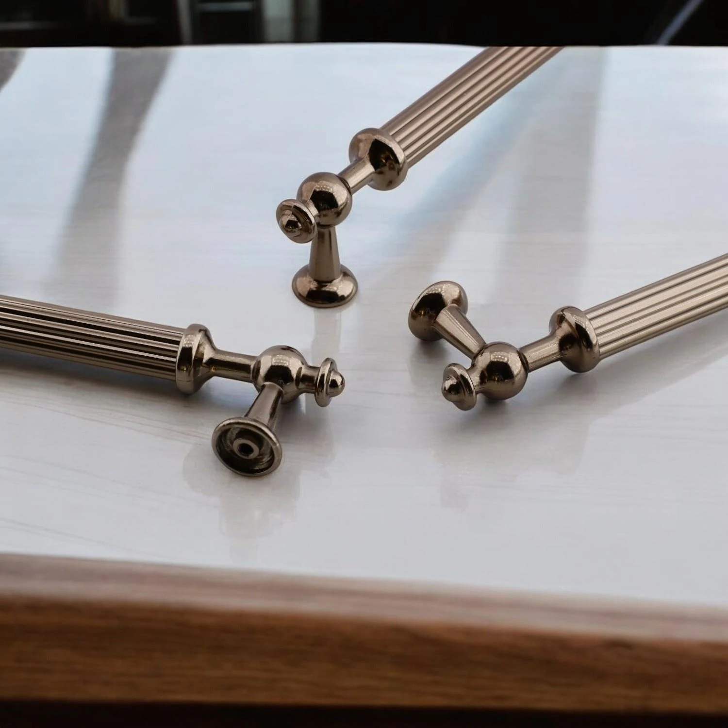 Nesil Çizgili Bronz Metal Kulp 320 mm Mobilya Çekmece Mutfak Dolabı Dolap Kulpları Kulpu Kulpları