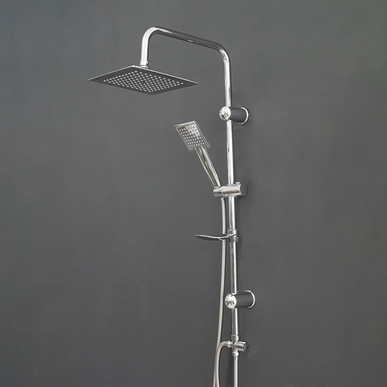 Kare Robot Tepe Duş Seti Takımı Yağmurlama Kare Banyo Duş Başlığı Sistemi Başlık Sabunluklu Duşu