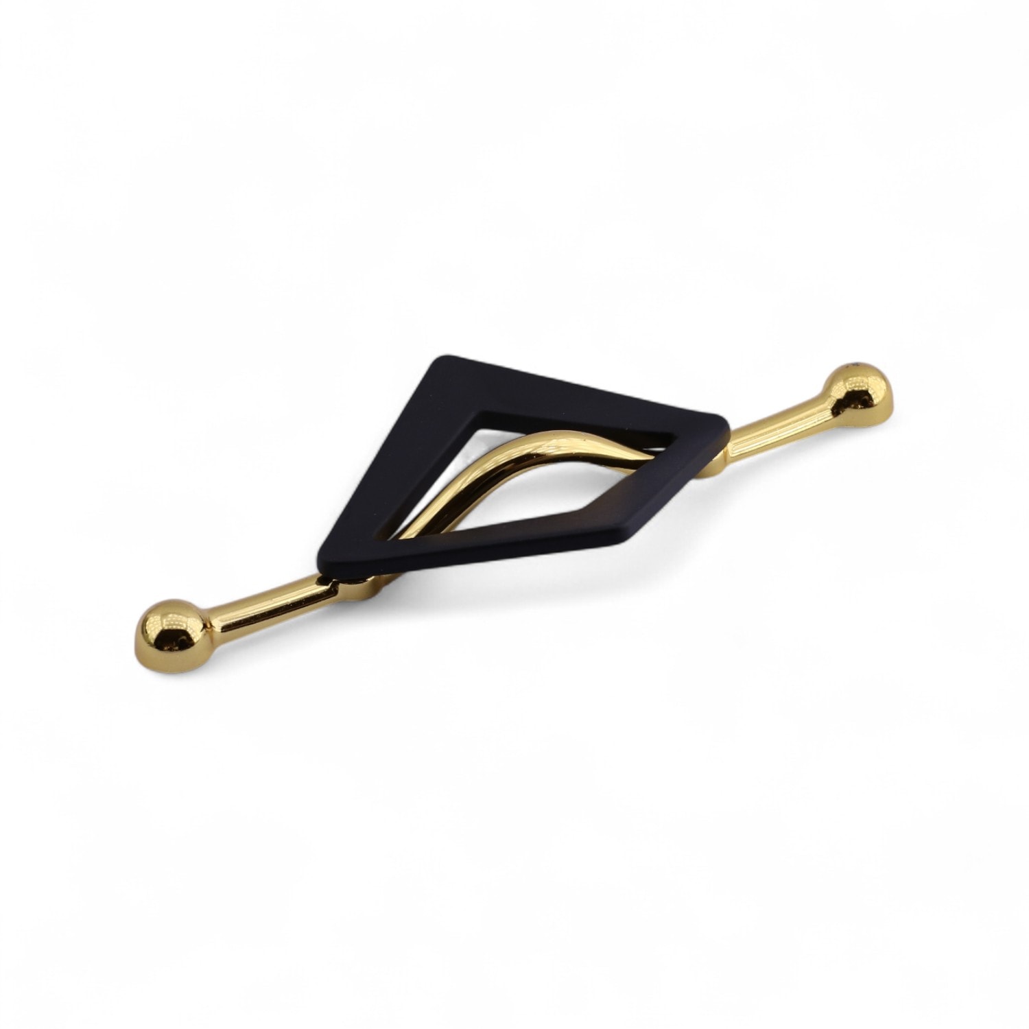 Altın Siyah Metal Kulp 96 mm Dekoratif Dolap ve Çekmece Kapak Kolu Lüx Mobilya Gold Kulpları