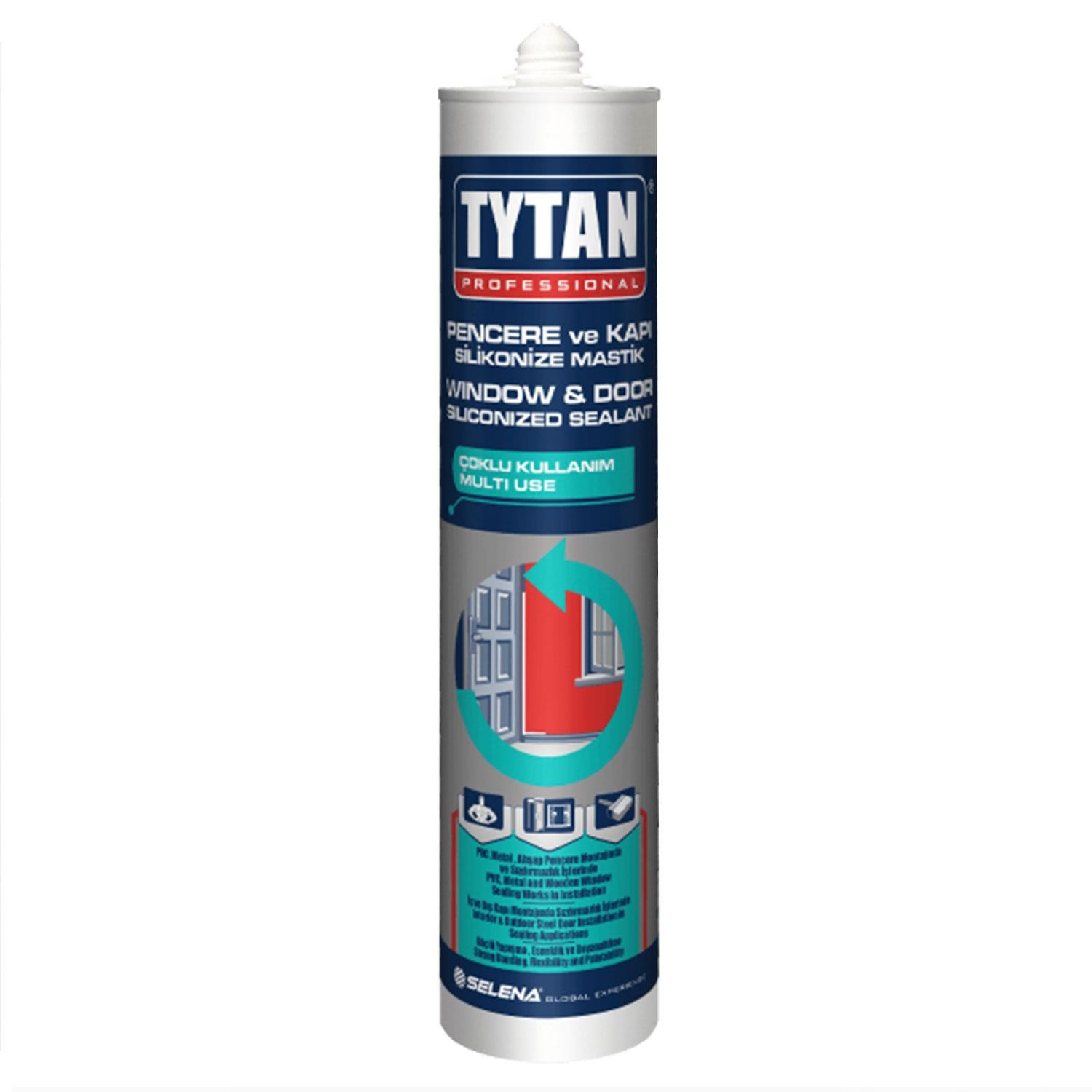 Tytan Siyah Pencere Kapı Silikonize Mastik Yapıştırıcısı 500 GR